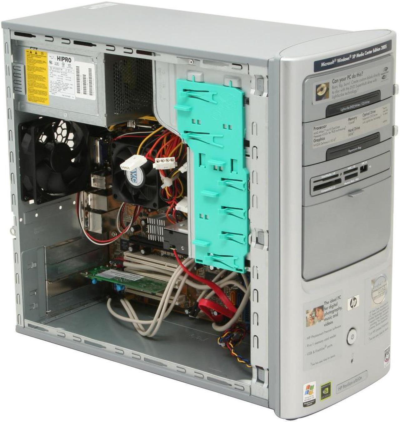 Alt view image 7 of 10 - HP Desktop PC Pavilion a1610n(RC652AA) 4200+ 1GB DDR2 250GB HDD NVIDIA GeForce 6150 LE Windows XP Media Center