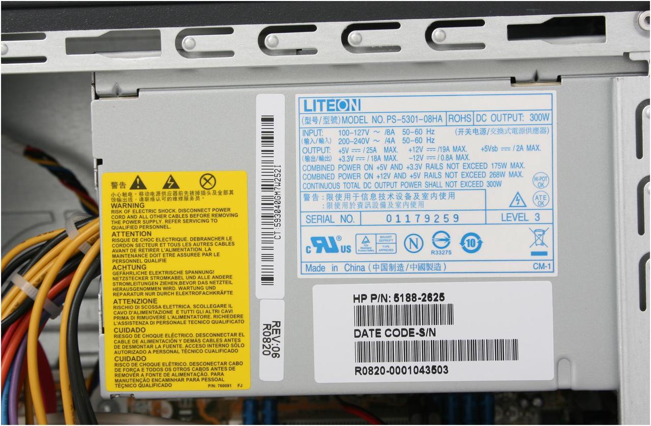 Alt view image 11 of 19 - HP Compaq Desktop PC dx2400(KR598UT#ABA) Intel Pentium E2220 1GB DDR2 80GB HDD Intel GMA 3100 Windows Vista Business / XP Professional downgrade