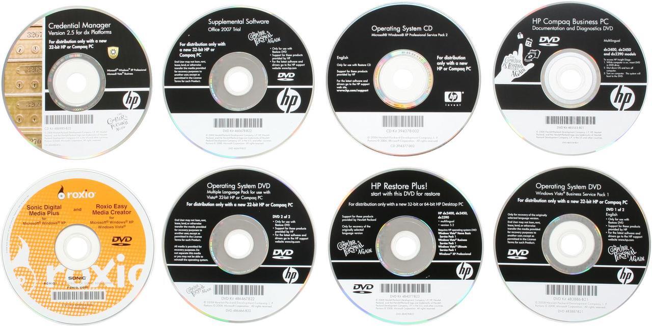 Alt view image 17 of 19 - HP Compaq Desktop PC dx2400(KR598UT#ABA) Intel Pentium E2220 1GB DDR2 80GB HDD Intel GMA 3100 Windows Vista Business / XP Professional downgrade