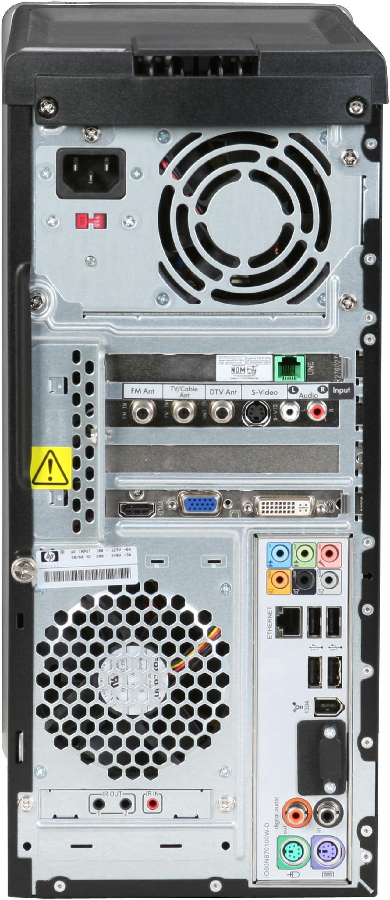Alt view image 15 of 19 - HP Desktop PC Pavilion Elite M9340F(KQ497AAR) Intel Core 2 Quad Q6700 6GB DDR2 750GB HDD NVIDIA GeForce 9500 GS Windows Vista Home Premium 64-bit