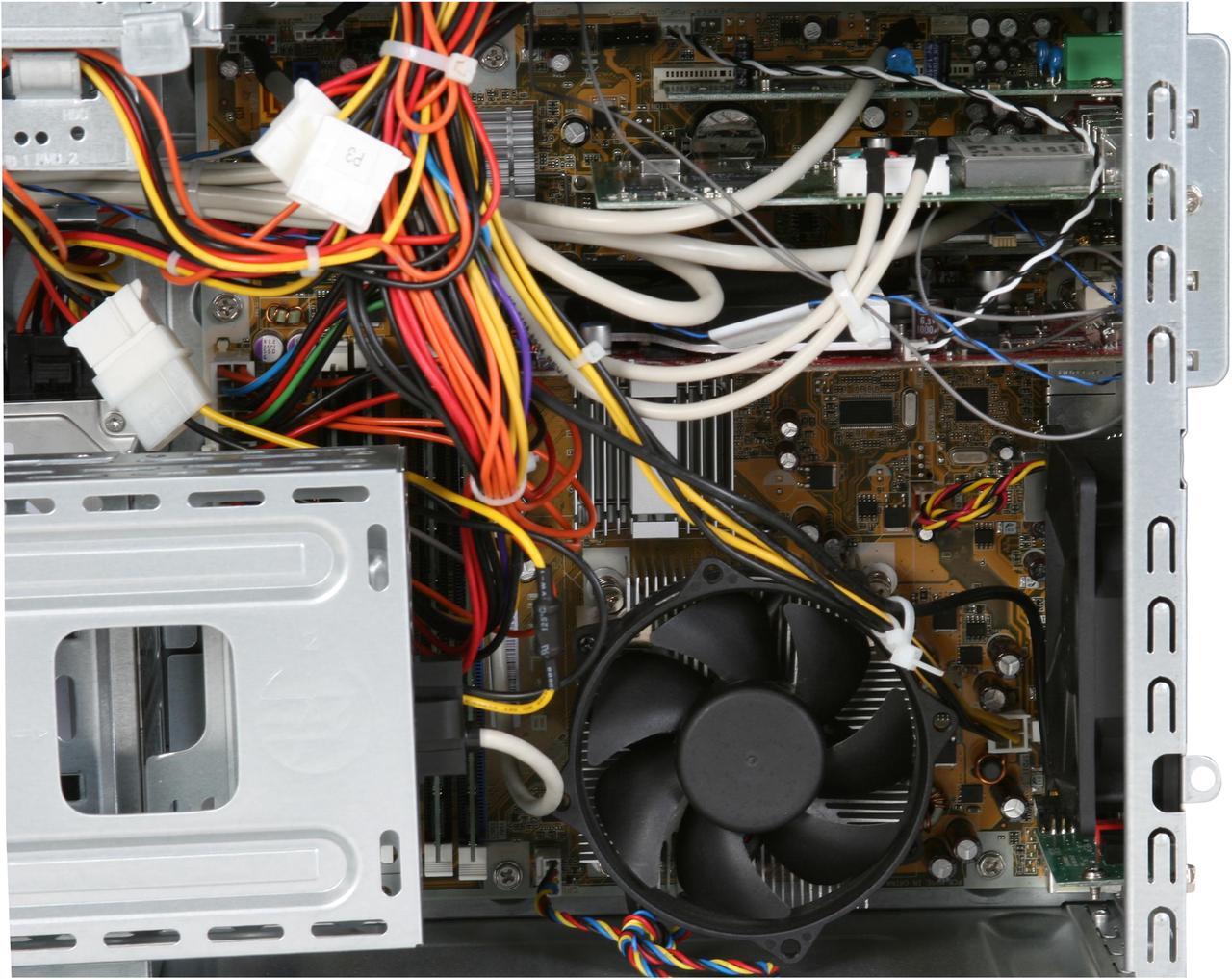 Alt view image 11 of 19 - HP Desktop PC Pavilion Elite M9340F(KQ497AAR) Intel Core 2 Quad Q6700 6GB DDR2 750GB HDD NVIDIA GeForce 9500 GS Windows Vista Home Premium 64-bit