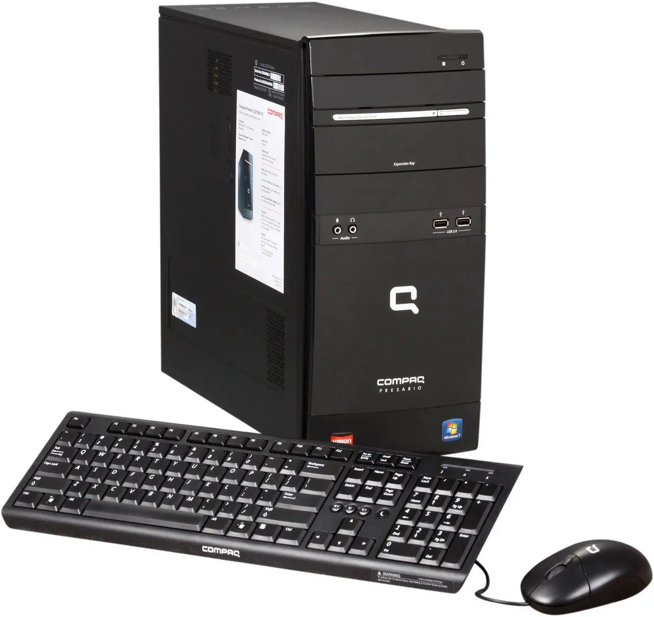 Main image of COMPAQ Desktop PC Presario CQ5720F (BV526AA#ABA) AMD Athlon II X2 245 3GB DDR3 640GB HDD ATI Radeon 3000 IGP Windows 7 Home Premium 64-bit