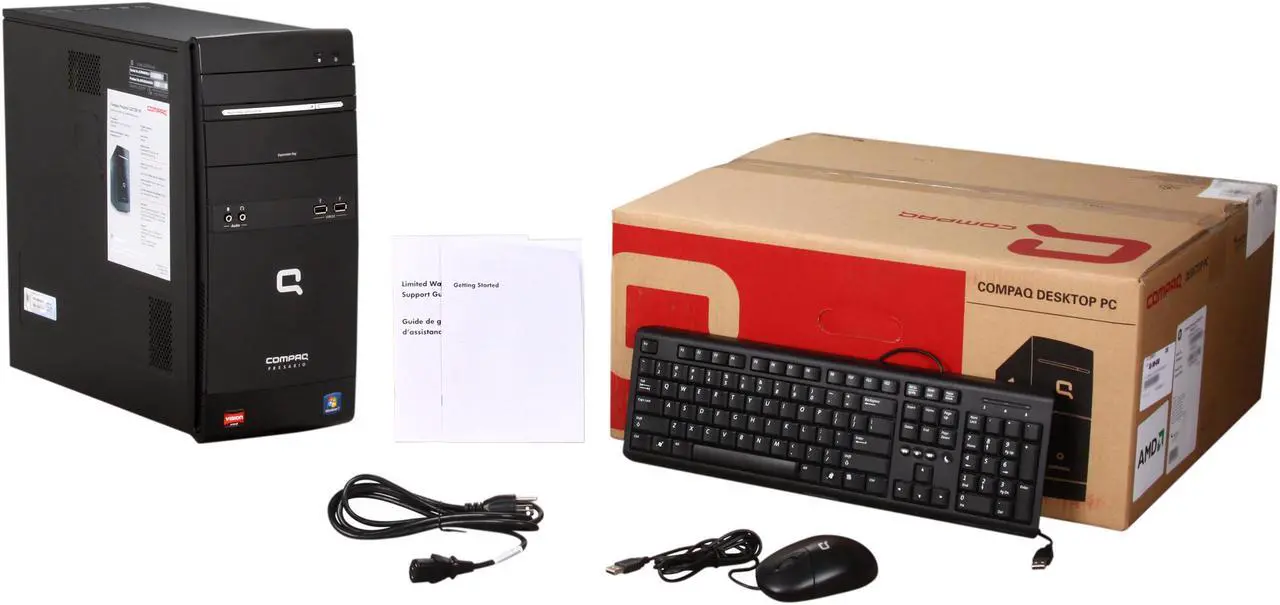 Alt view image 9 of 9 - COMPAQ Desktop PC Presario CQ5720F (BV526AA#ABA) AMD Athlon II X2 245 3GB DDR3 640GB HDD ATI Radeon 3000 IGP Windows 7 Home Premium 64-bit