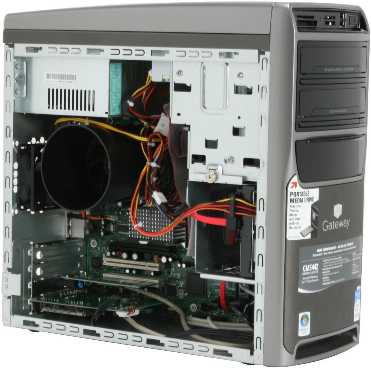 Alt view image 12 of 20 - Gateway Desktop PC GM5442 Intel Core 2 Duo E4400 2GB DDR2 500GB HDD Intel GMA 950 Windows Vista Home Premium
