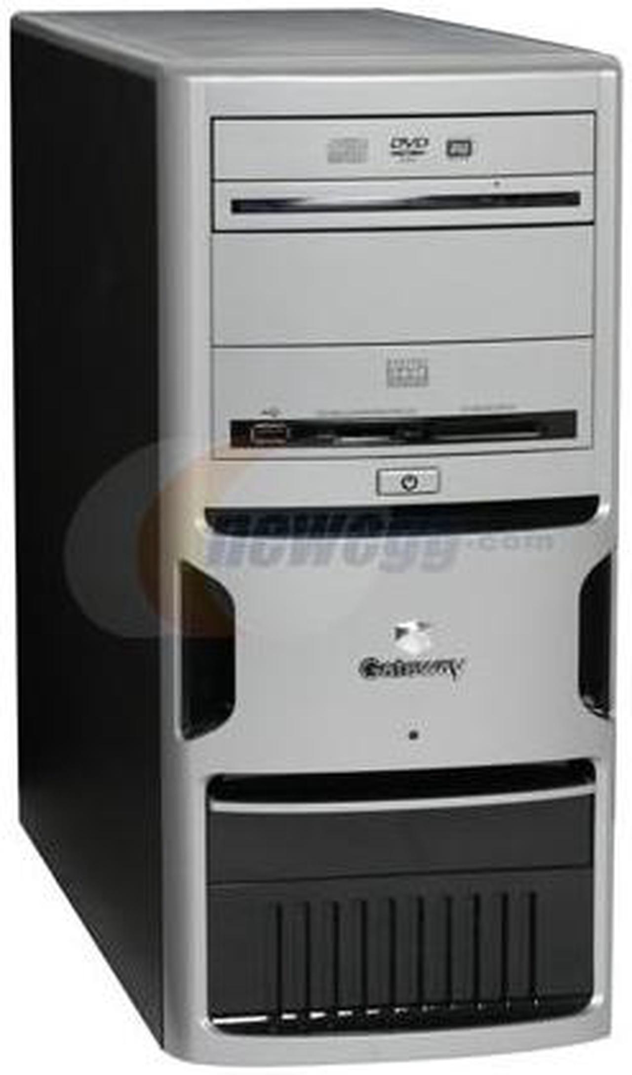 Alt view image 2 of 18 - Gateway Media Center Computer GT5242E - RA 4000+ 1GB DDR 160GB HDD NVIDIA GeForce 6100 Windows XP Media Center