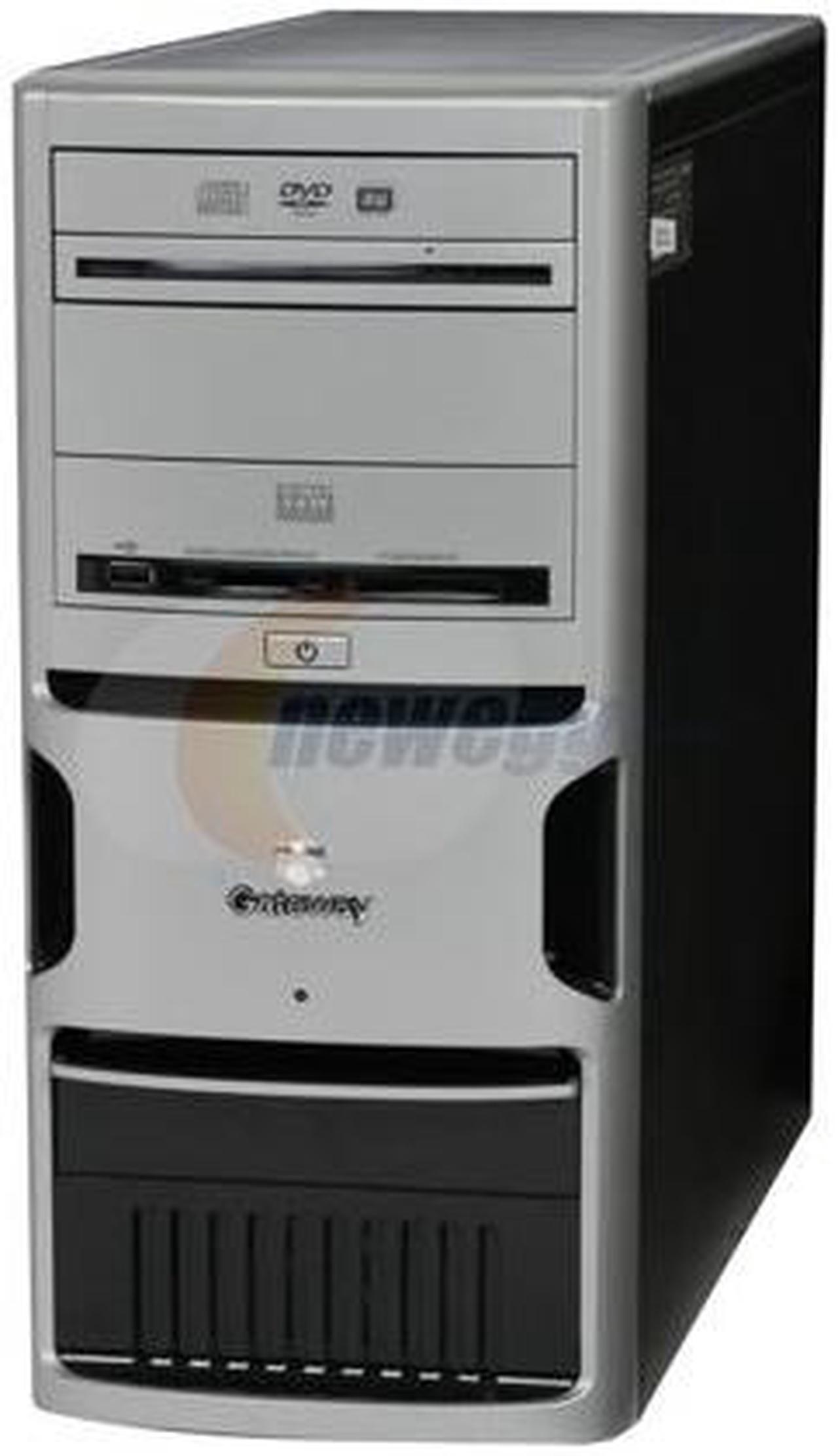 Alt view image 3 of 18 - Gateway Media Center Computer GT5242E - RA 4000+ 1GB DDR 160GB HDD NVIDIA GeForce 6100 Windows XP Media Center