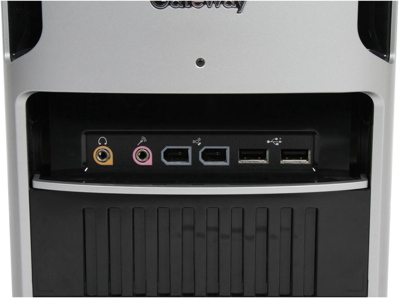 Alt view image 6 of 18 - Gateway Media Center Computer GT5242E - RA 4000+ 1GB DDR 160GB HDD NVIDIA GeForce 6100 Windows XP Media Center