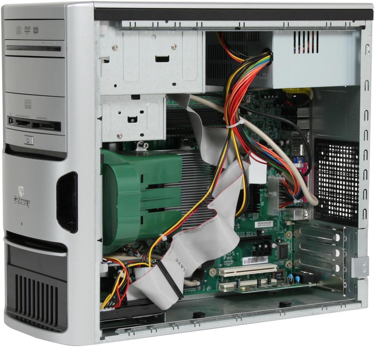 Alt view image 11 of 18 - Gateway Media Center Computer GT5242E - RA 4000+ 1GB DDR 160GB HDD NVIDIA GeForce 6100 Windows XP Media Center