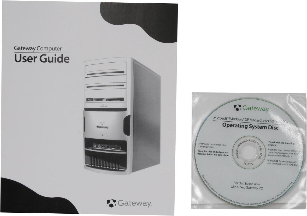 Alt view image 17 of 18 - Gateway Media Center Computer GT5242E - RA 4000+ 1GB DDR 160GB HDD NVIDIA GeForce 6100 Windows XP Media Center