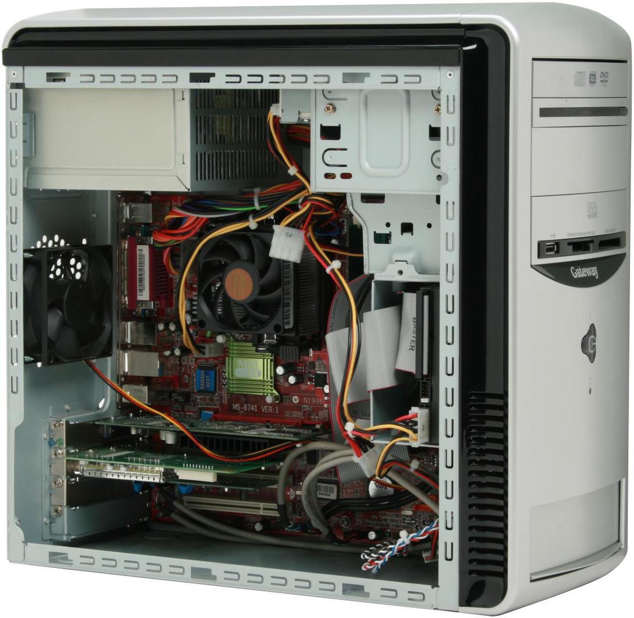 Alt view image 11 of 18 - Gateway Desktop PC 812GM 3200+ 512MB DDR 160GB HDD Windows XP Media Center Edition 2005