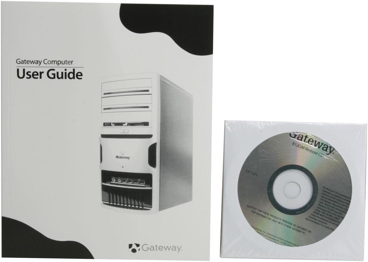 Alt view image 17 of 18 - Gateway Desktop PC 812GM 3200+ 512MB DDR 160GB HDD Windows XP Media Center Edition 2005