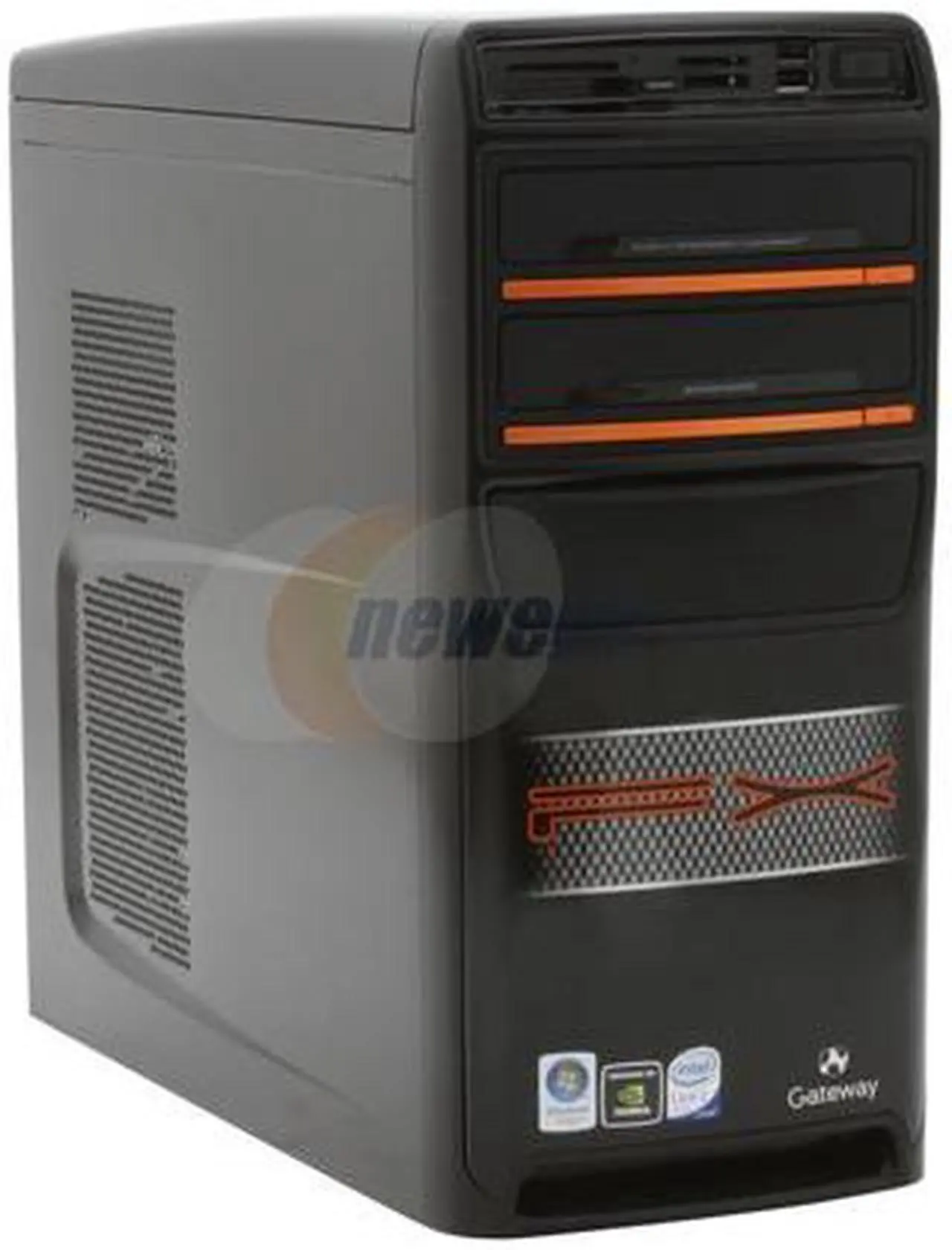 Alt view image 2 of 13 - Gateway Desktop PC FX7026 Intel Core 2 Quad Q9300 4GB DDR2 640GB HDD NVIDIA GeForce 8800 GT Windows Vista Home Premium 64-bit