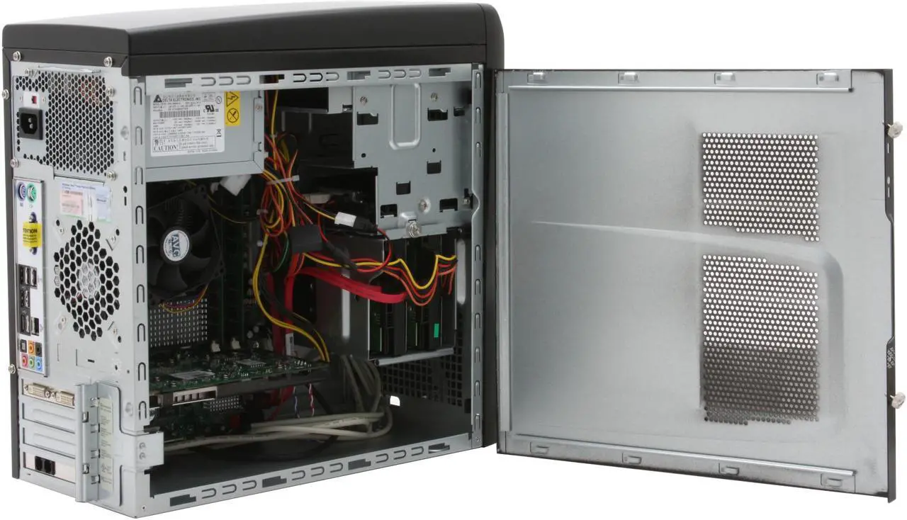 Alt view image 6 of 13 - Gateway Desktop PC FX7026 Intel Core 2 Quad Q9300 4GB DDR2 640GB HDD NVIDIA GeForce 8800 GT Windows Vista Home Premium 64-bit