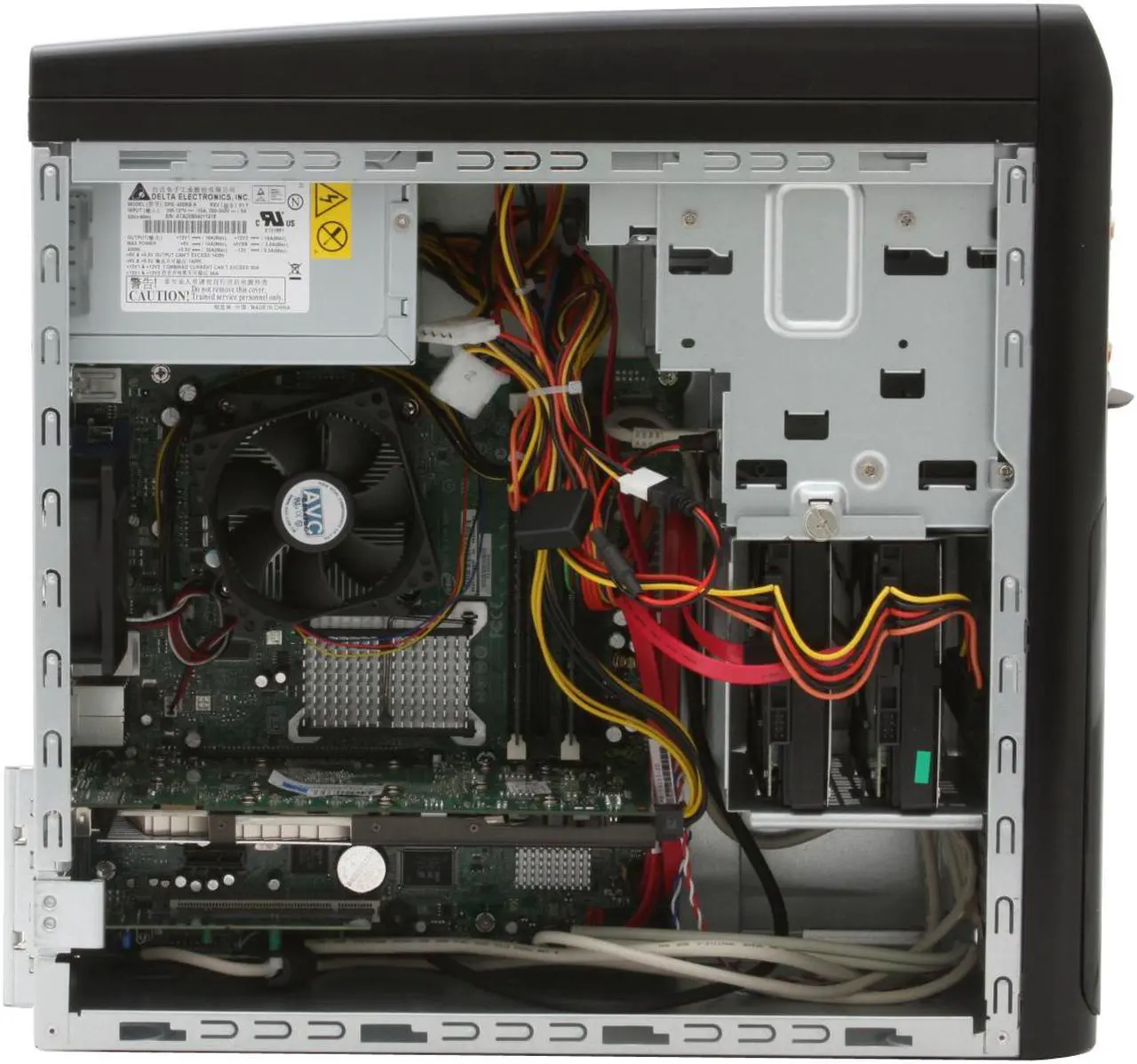 Alt view image 8 of 13 - Gateway Desktop PC FX7026 Intel Core 2 Quad Q9300 4GB DDR2 640GB HDD NVIDIA GeForce 8800 GT Windows Vista Home Premium 64-bit