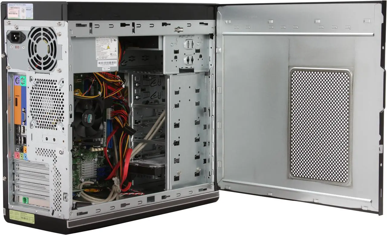 Alt view image 8 of 20 - Gateway Desktop PC DX Series DX4200-11 AMD Phenom X4 9550 6GB DDR2 750GB HDD ATI Radeon HD 3200 Windows Vista Home Premium 64-bit