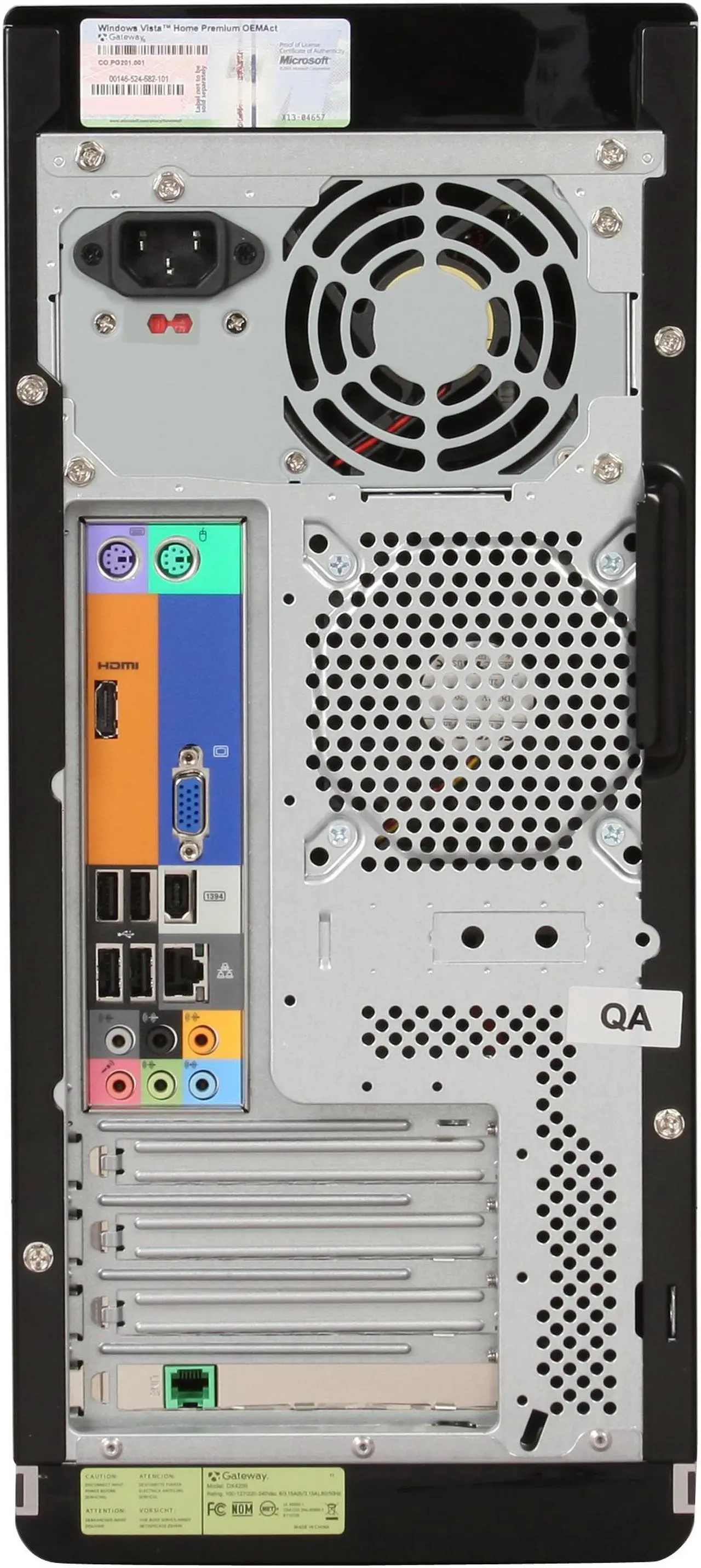 Alt view image 15 of 20 - Gateway Desktop PC DX Series DX4200-11 AMD Phenom X4 9550 6GB DDR2 750GB HDD ATI Radeon HD 3200 Windows Vista Home Premium 64-bit