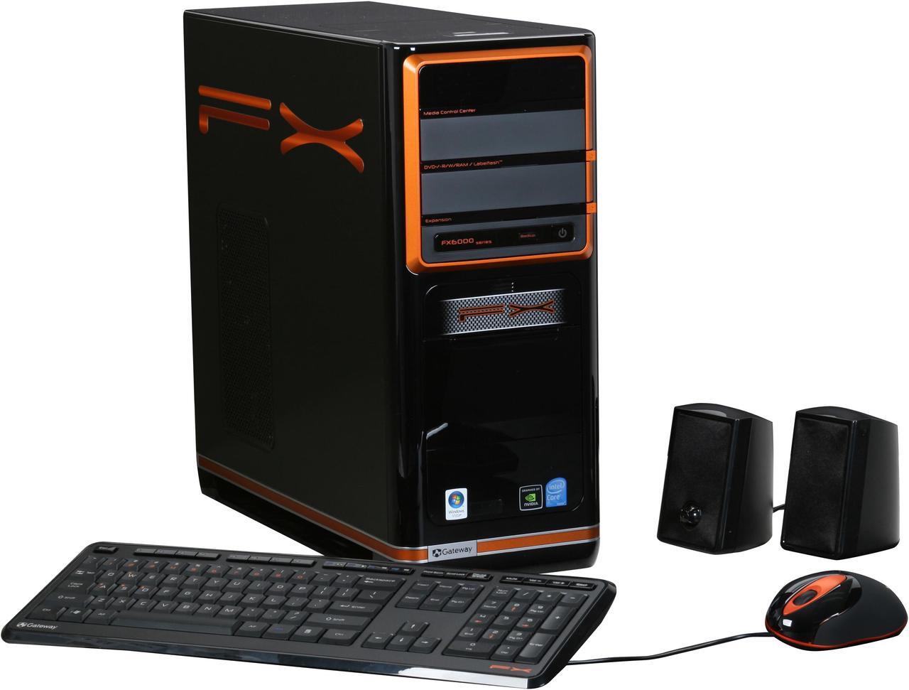 Main image of Gateway Desktop PC FX Series FX6800-09 Intel Core i7-920 6GB DDR3 1TB HDD NVIDIA GeForce GTX 280 Windows Vista Home Premium 64-bit