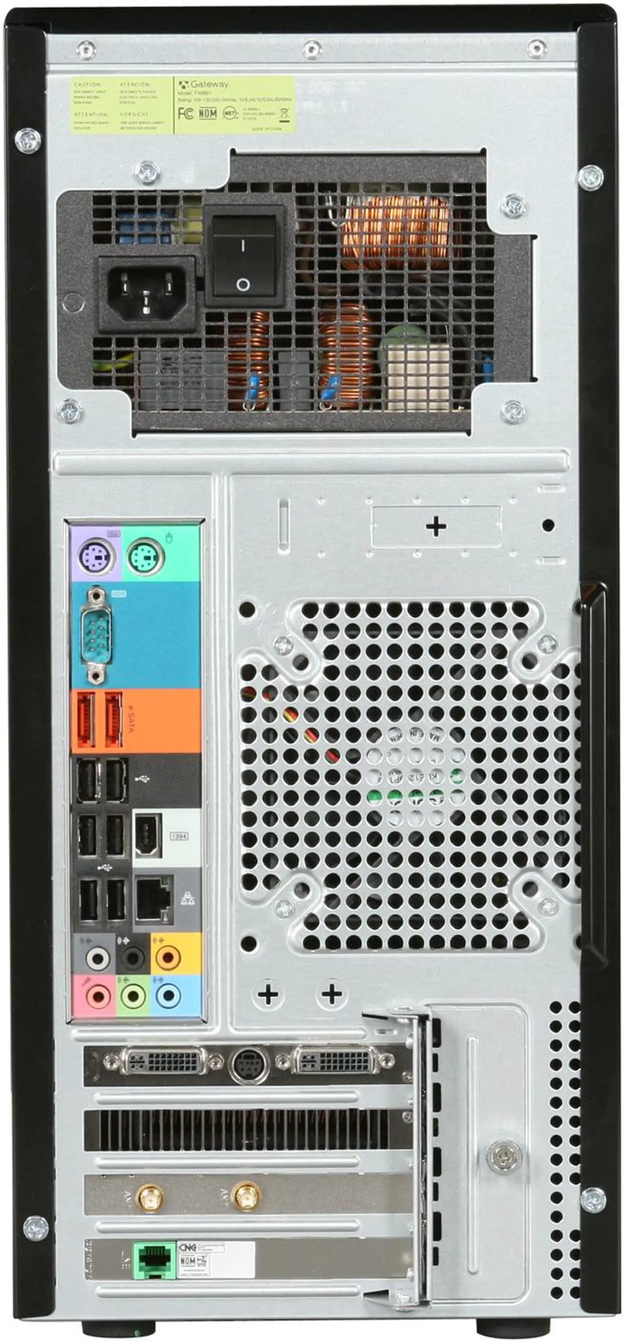 Alt view image 8 of 9 - Gateway Desktop PC FX Series FX6801-07 Intel Core i7-975 12GB DDR3 2TB HDD ATI Radeon HD 4870 X2 Windows Vista Home Premium 64-bit
