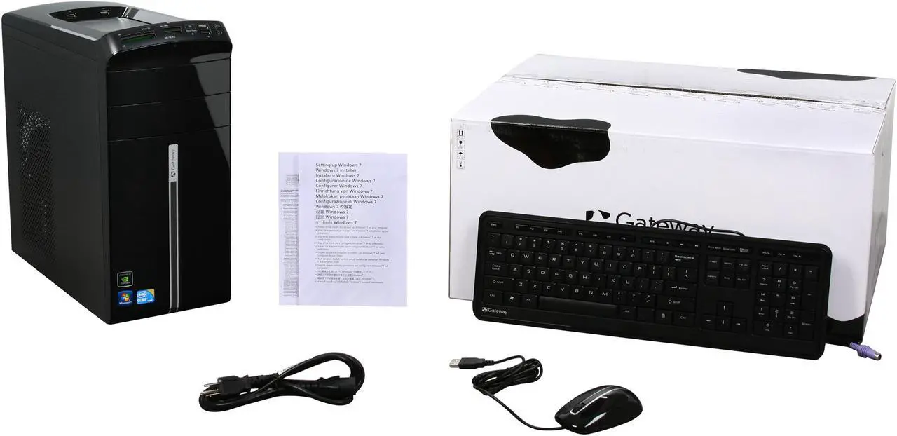 Alt view image 10 of 10 - Gateway Desktop PC DX Series DX4831-03 Intel Core i5-650 8GB DDR3 1TB HDD NVIDIA GeForce GT 220 Windows 7 Home Premium 64-bit