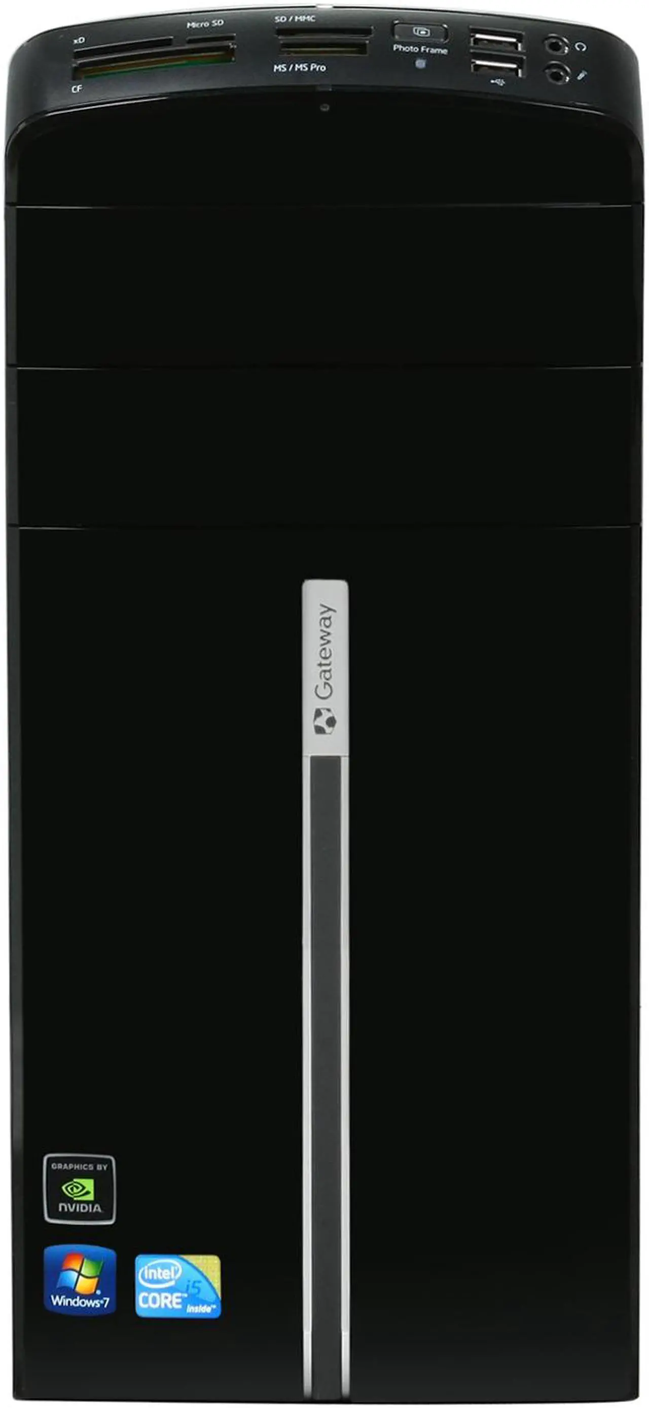 Alt view image 2 of 10 - Gateway Desktop PC DX Series DX4831-03 Intel Core i5-650 8GB DDR3 1TB HDD NVIDIA GeForce GT 220 Windows 7 Home Premium 64-bit