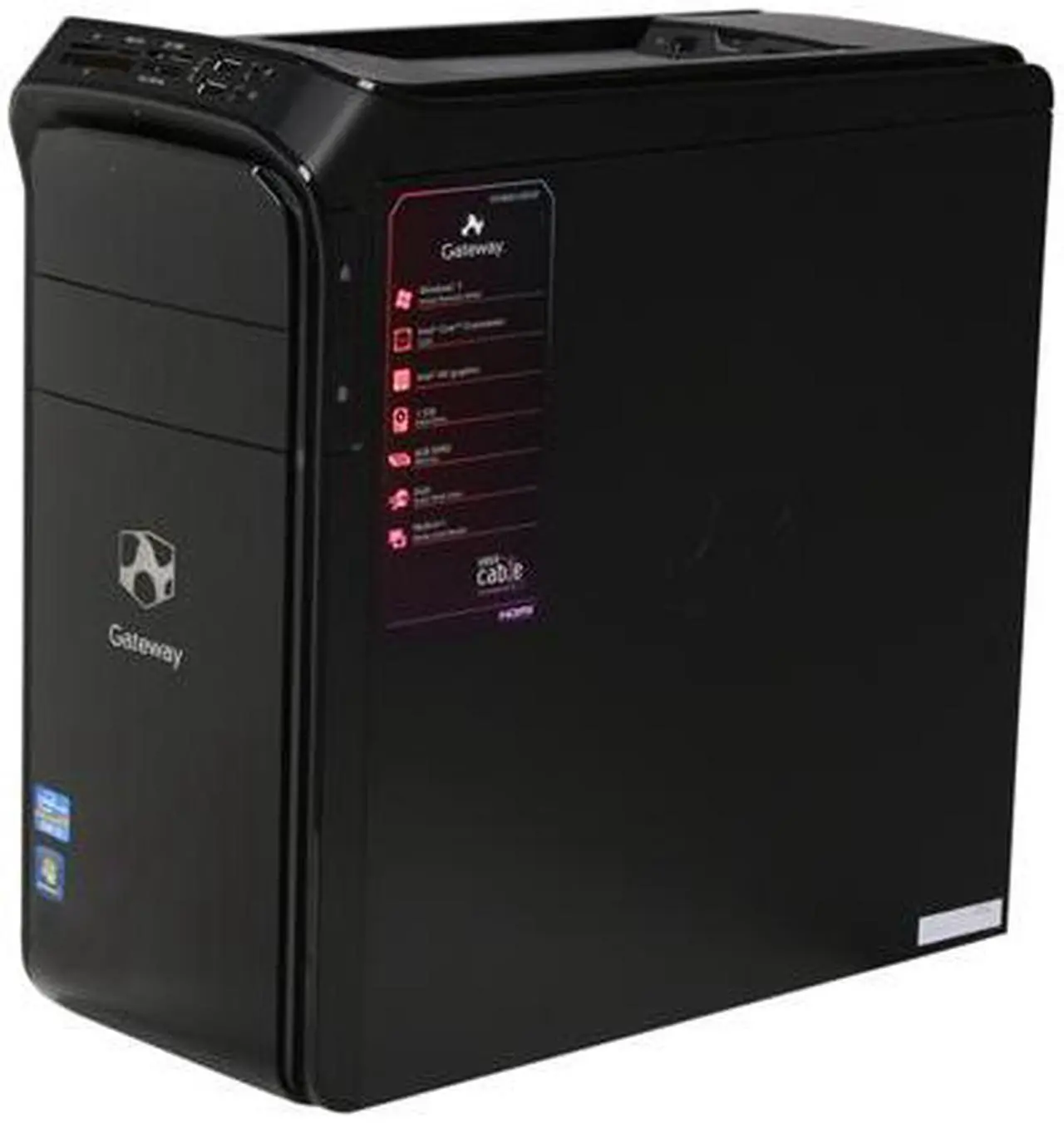 Alt view image 3 of 10 - Gateway Desktop PC DX4860-UR32P (PT.GCCP2.016) Intel Core i5-2320 6GB DDR3 1.5TB HDD Intel HD Graphics 2000 Windows 7 Home Premium 64-Bit