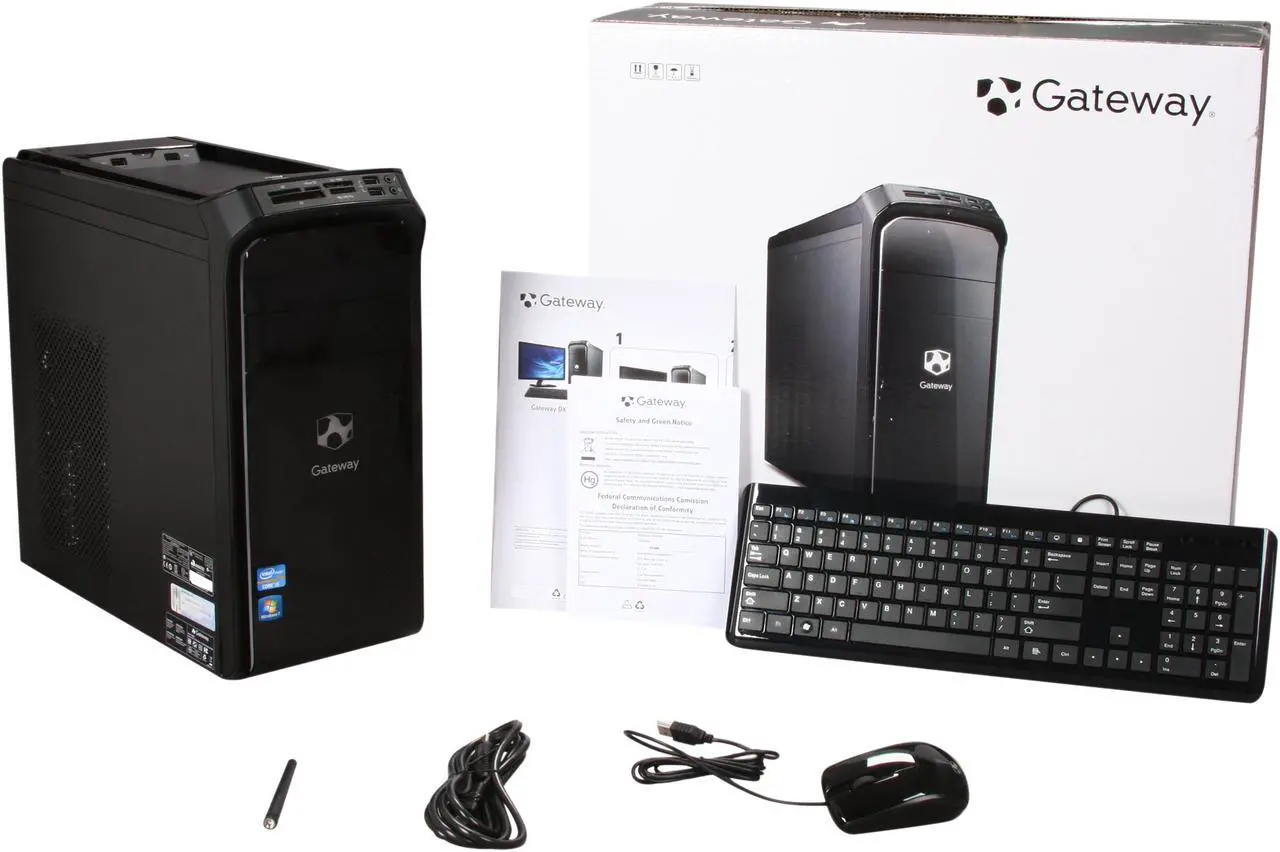Alt view image 10 of 10 - Gateway Desktop PC DX4860-UR32P (PT.GCCP2.016) Intel Core i5-2320 6GB DDR3 1.5TB HDD Intel HD Graphics 2000 Windows 7 Home Premium 64-Bit