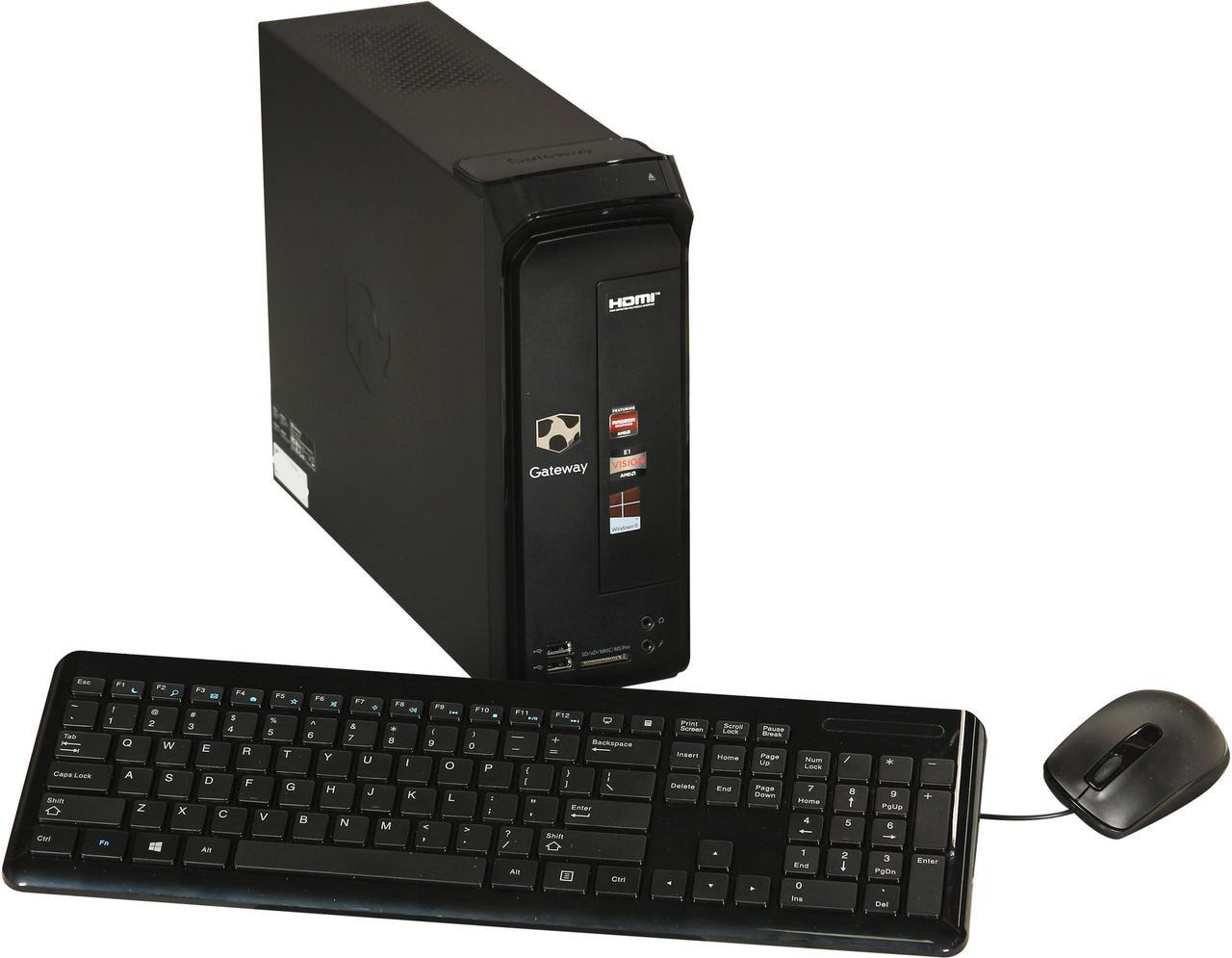 Gateway Desktop PC SX2110G-UW308 (DT.GDYAA.001) AMD E1-1200 4GB DDR3 500GB HDD AMD Radeon HD 7310 Windows 8