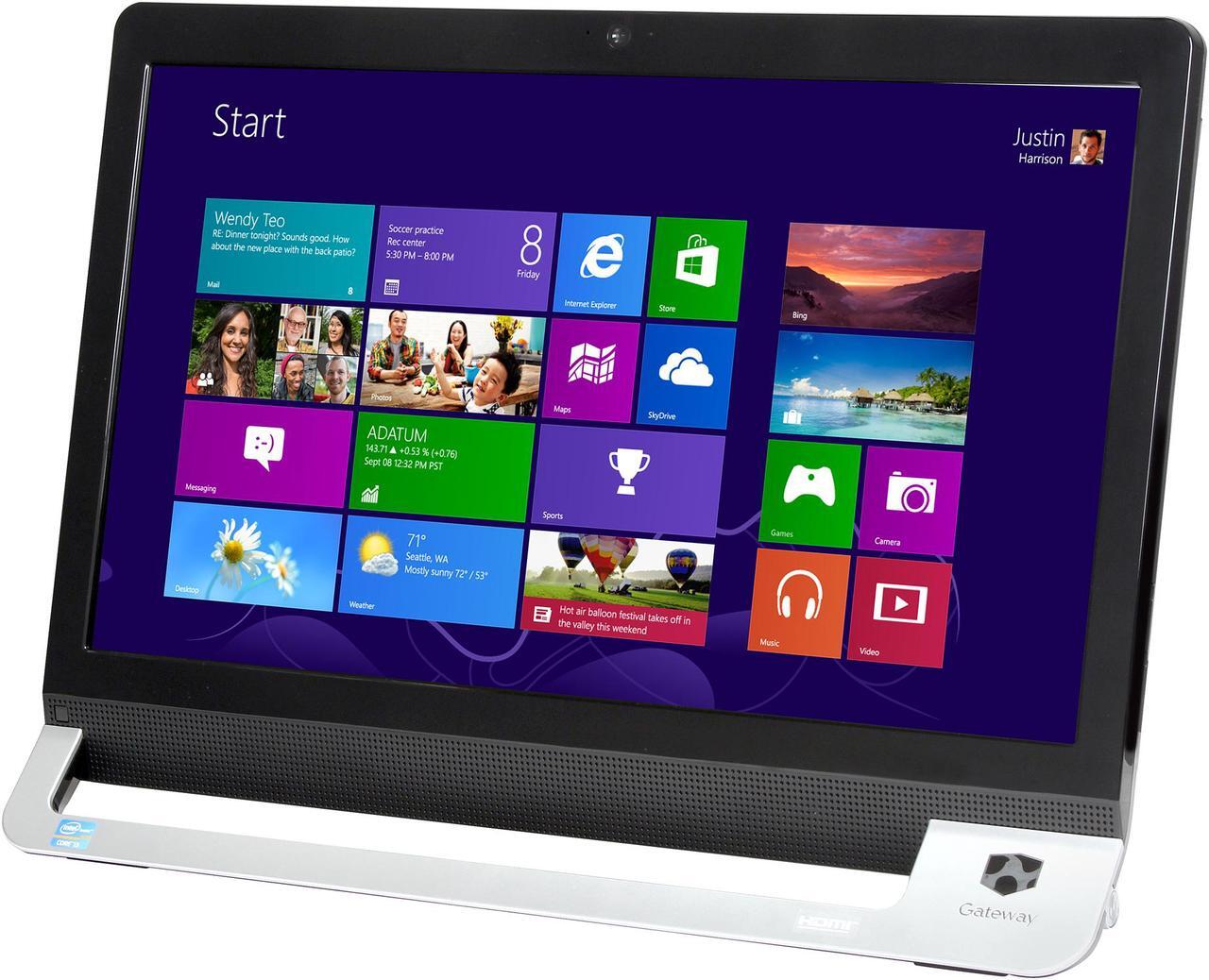 Alt view image 3 of 7 - Gateway Desktop PC DQ.GCHAA.001 (ZX6970) Intel Core i3-2130 4GB DDR3 500GB HDD 23" Windows 8 64-bit