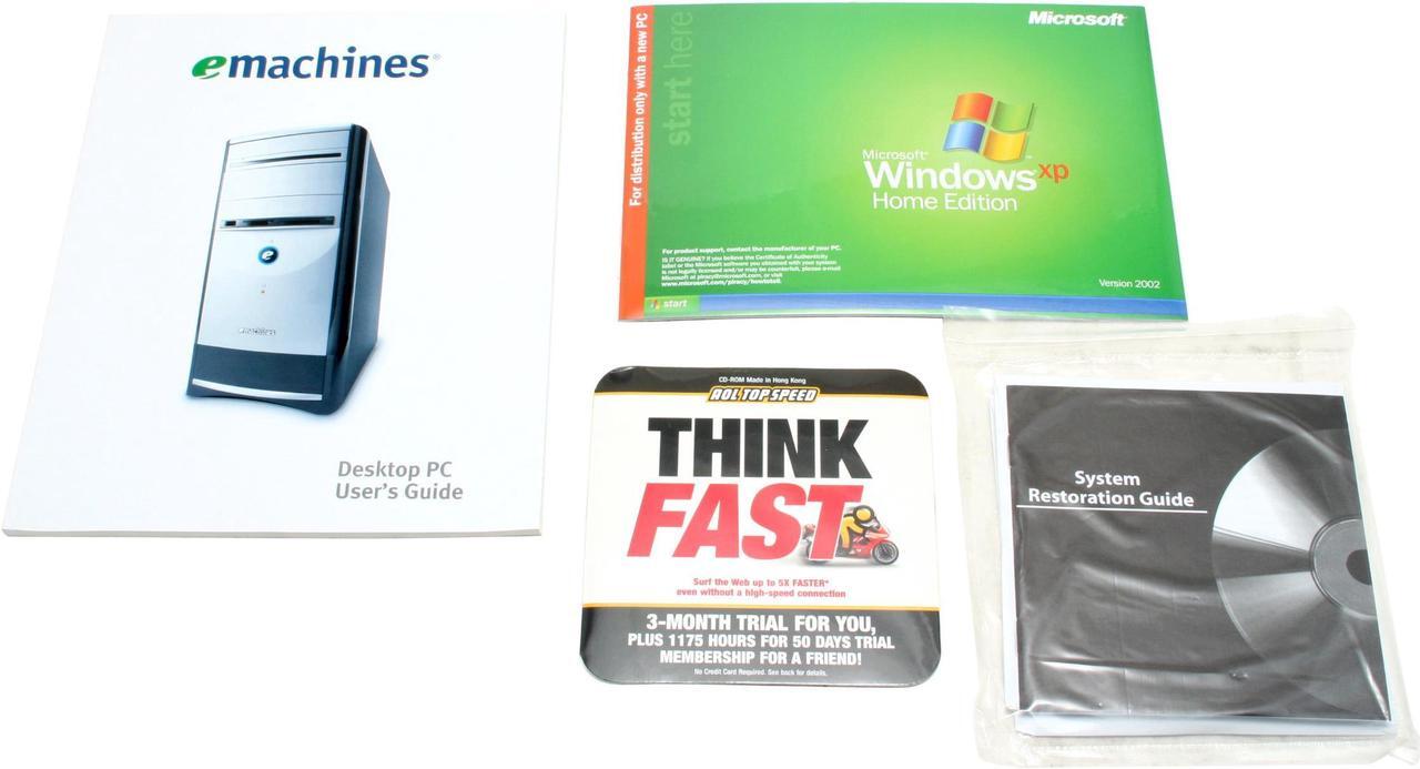 Alt view image 17 of 18 - eMachines Desktop PC T4010 Intel Celeron D 340 512MB DDR 100GB HDD Intel Extreme Graphics 2 Microsoft Windows XP Home (SP2)