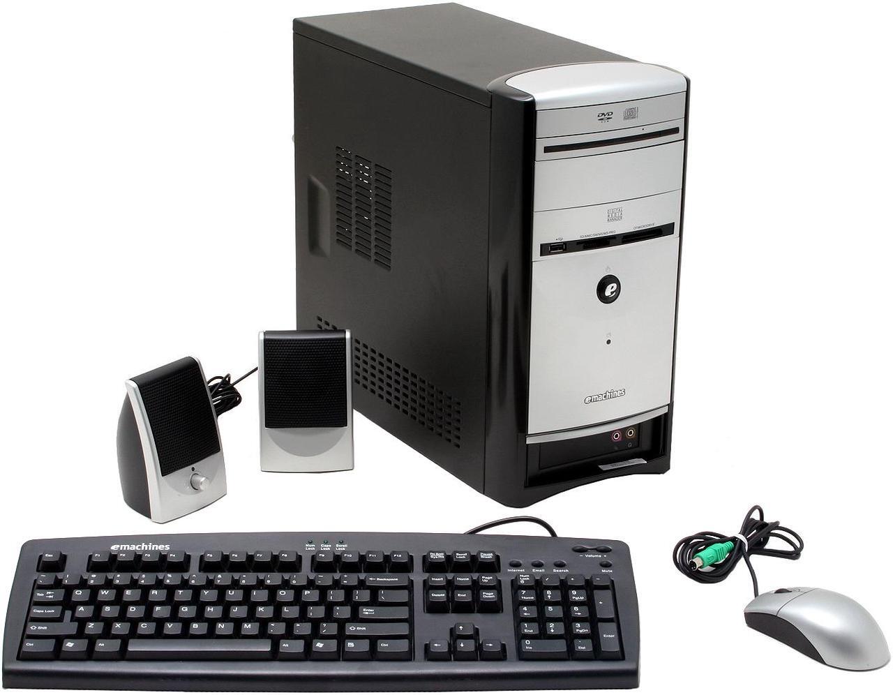 Main image of eMachines Desktop PC T3304 3300+ 256MB DDR 100GB HDD NVIDIA GeForce 6100 Windows XP Home