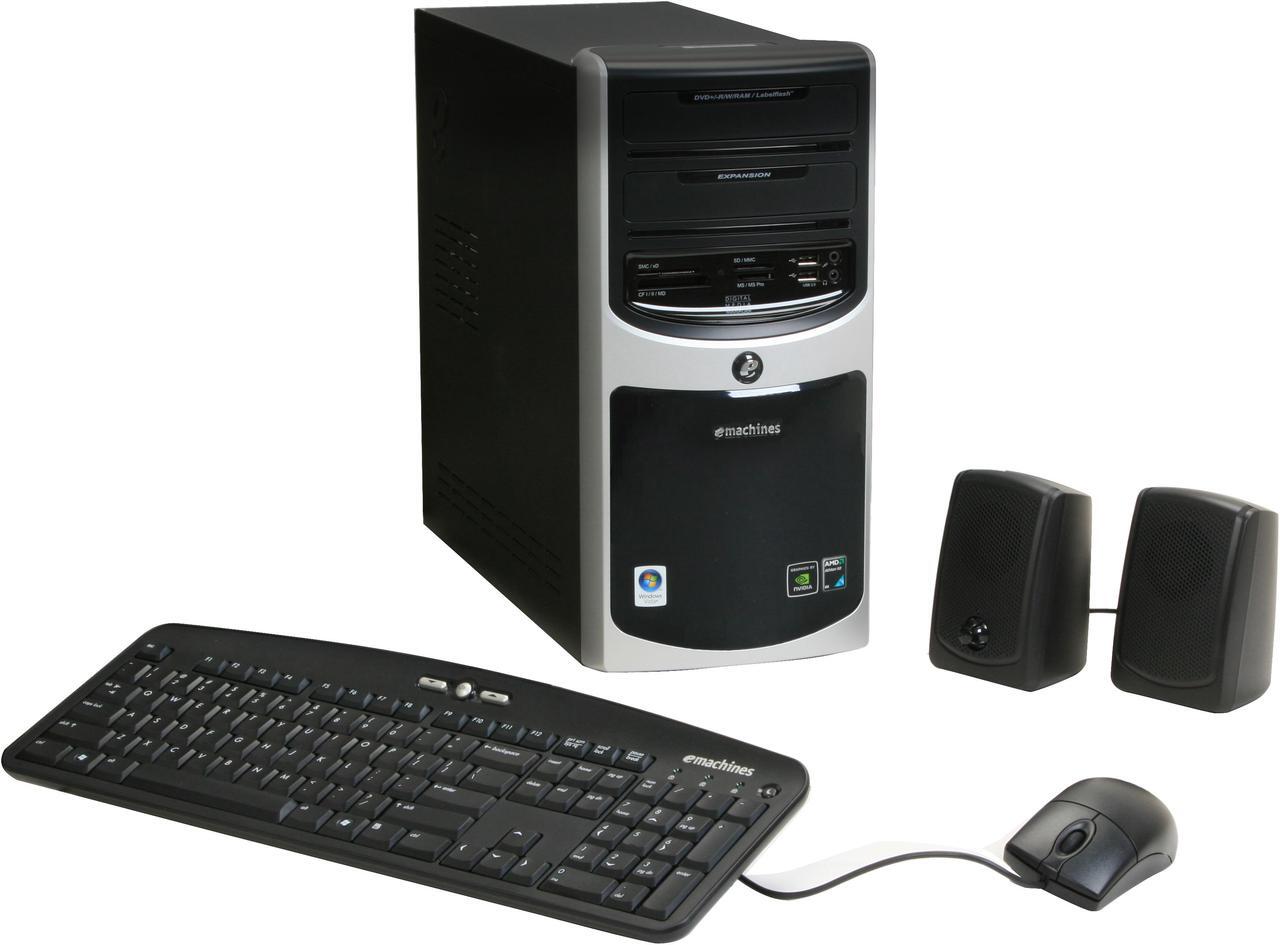 Main image of eMachines Desktop PC ET1161-03 4400+ 3GB DDR2 320GB HDD NVIDIA GeForce 6150 SE Windows Vista Home Premium