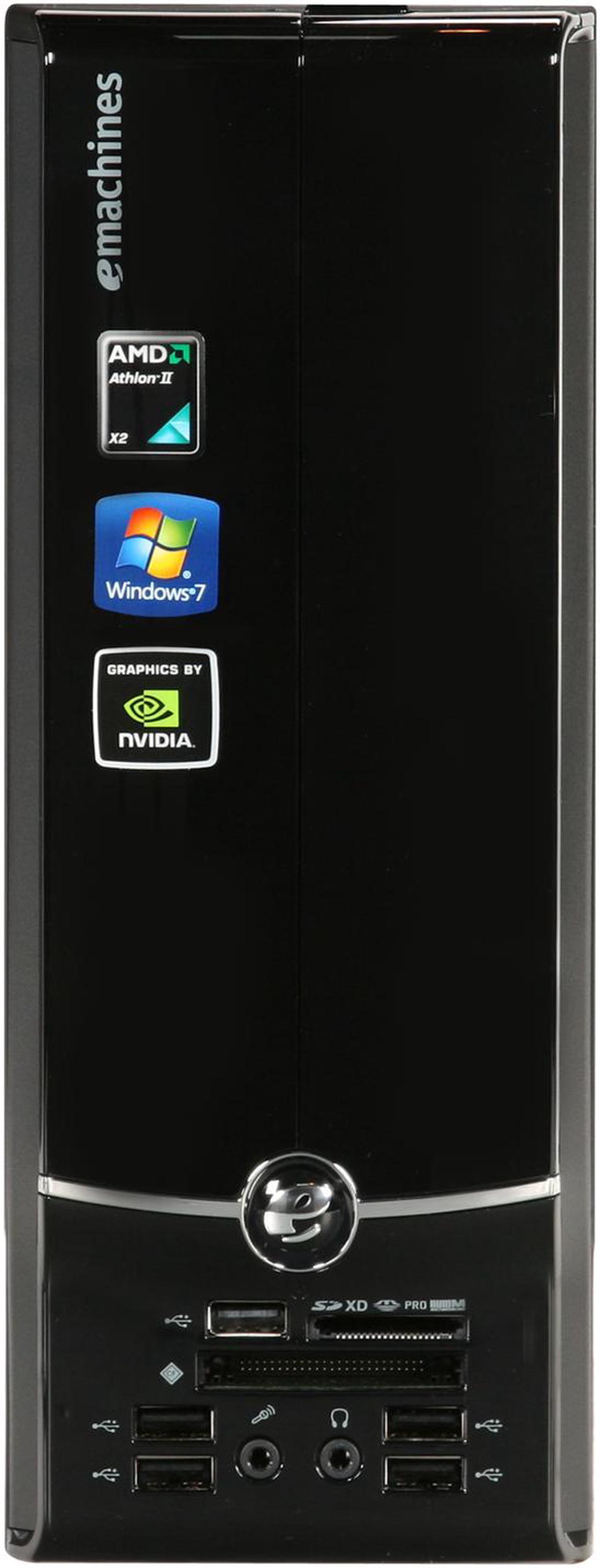 Alt view image 2 of 8 - eMachines Desktop PC EL1352-03 AMD Athlon II X2 240 4GB DDR3 500GB HDD NVIDIA GeForce 6150 SE Windows 7 Home Premium 64-bit