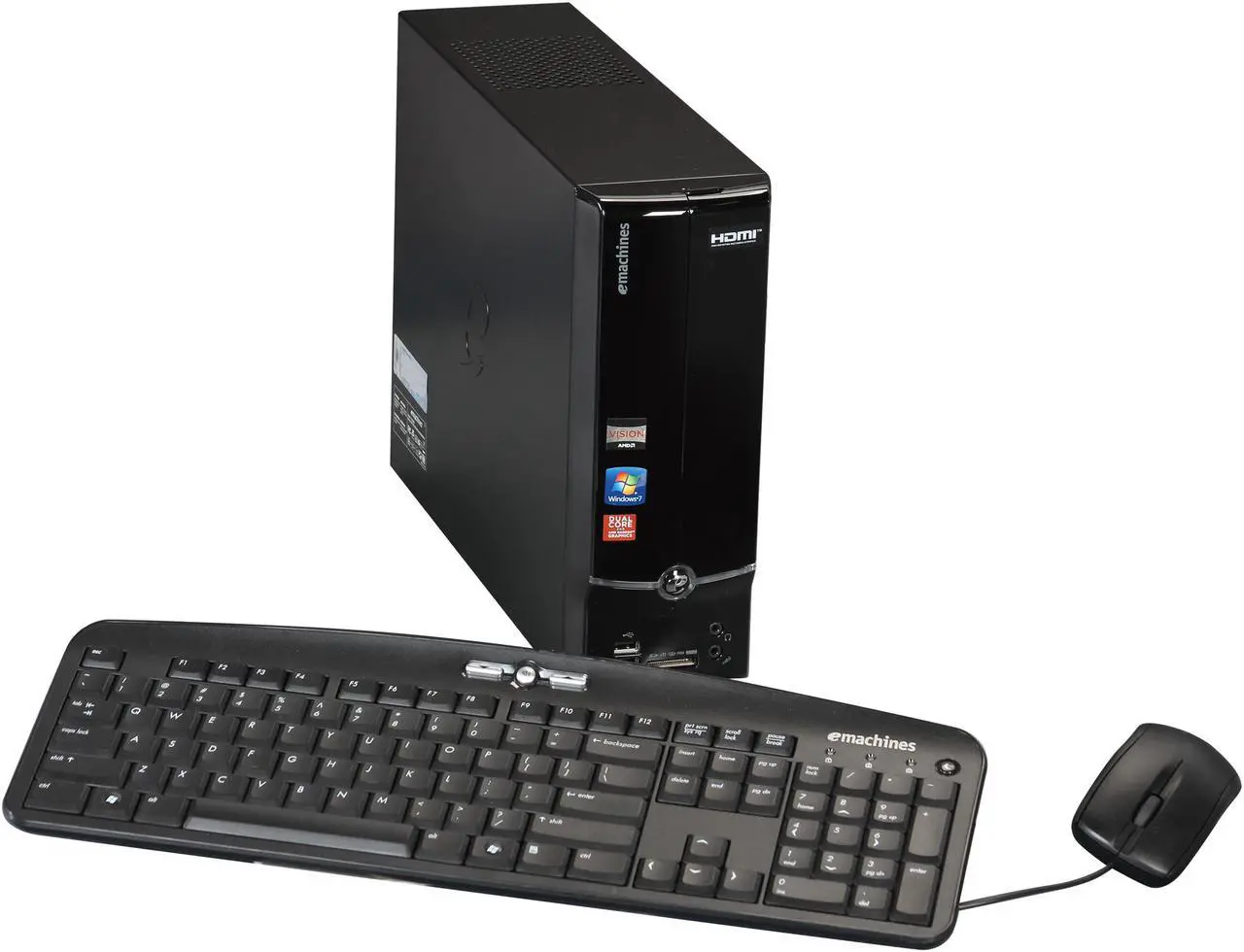 Main image of eMachines Desktop PC EL1360G-UW11P (PT.ND5P2.002) AMD E-300 4GB DDR3 500GB HDD AMD Radeon HD 6310 Windows 7 Home Premium 64-Bit