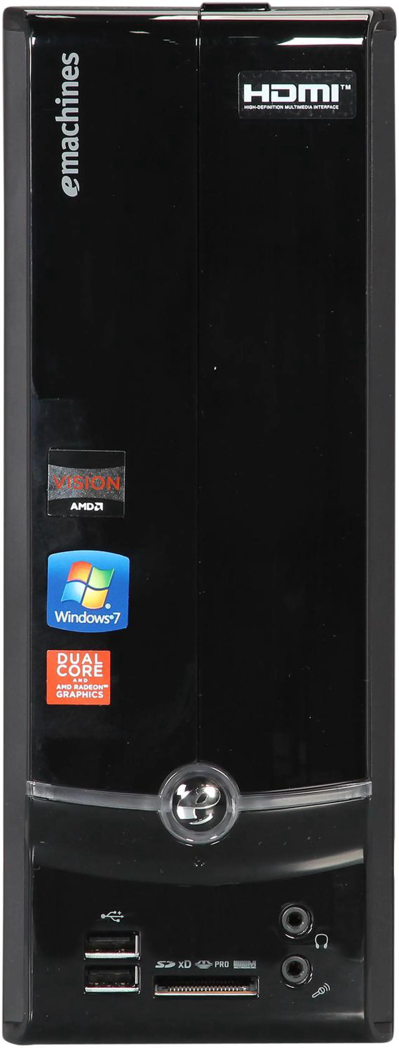 Alt view image 2 of 9 - eMachines Desktop PC EL1360G-UW11P (PT.ND5P2.002) AMD E-300 4GB DDR3 500GB HDD AMD Radeon HD 6310 Windows 7 Home Premium 64-Bit
