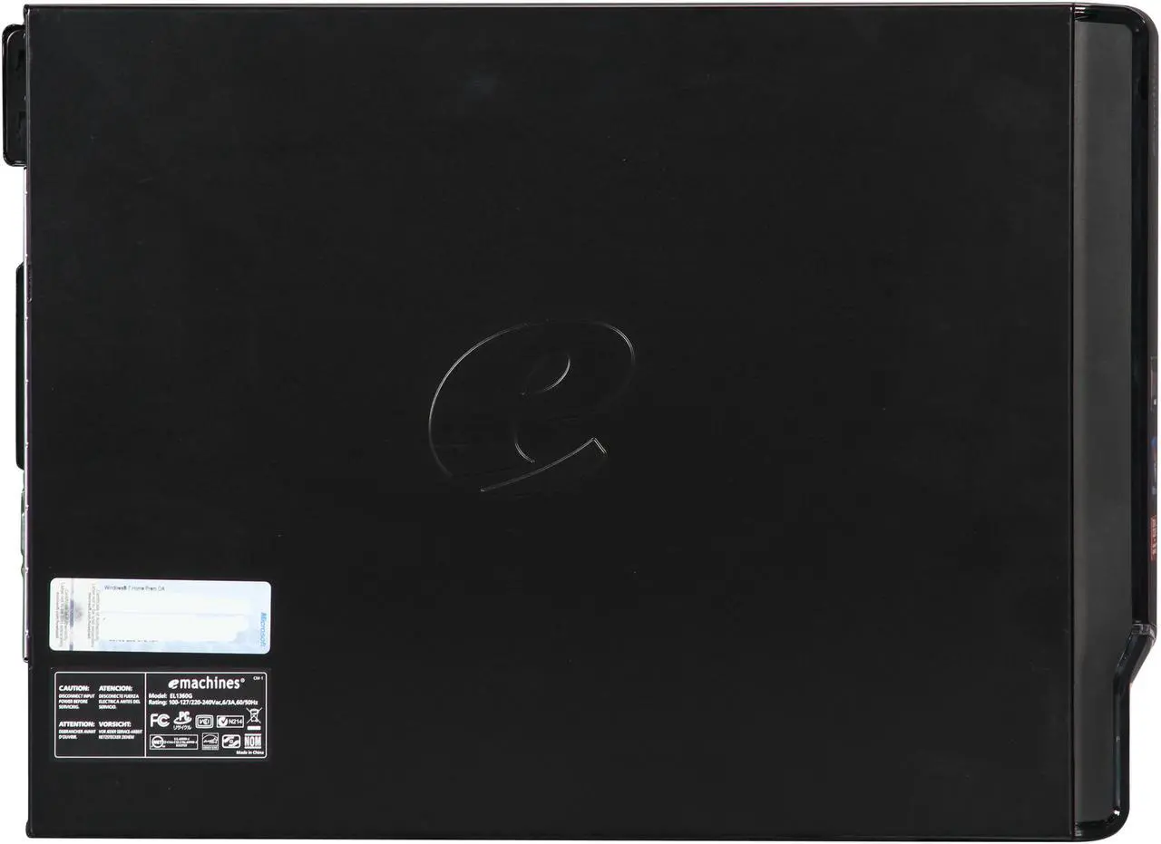 Alt view image 4 of 9 - eMachines Desktop PC EL1360G-UW11P (PT.ND5P2.002) AMD E-300 4GB DDR3 500GB HDD AMD Radeon HD 6310 Windows 7 Home Premium 64-Bit
