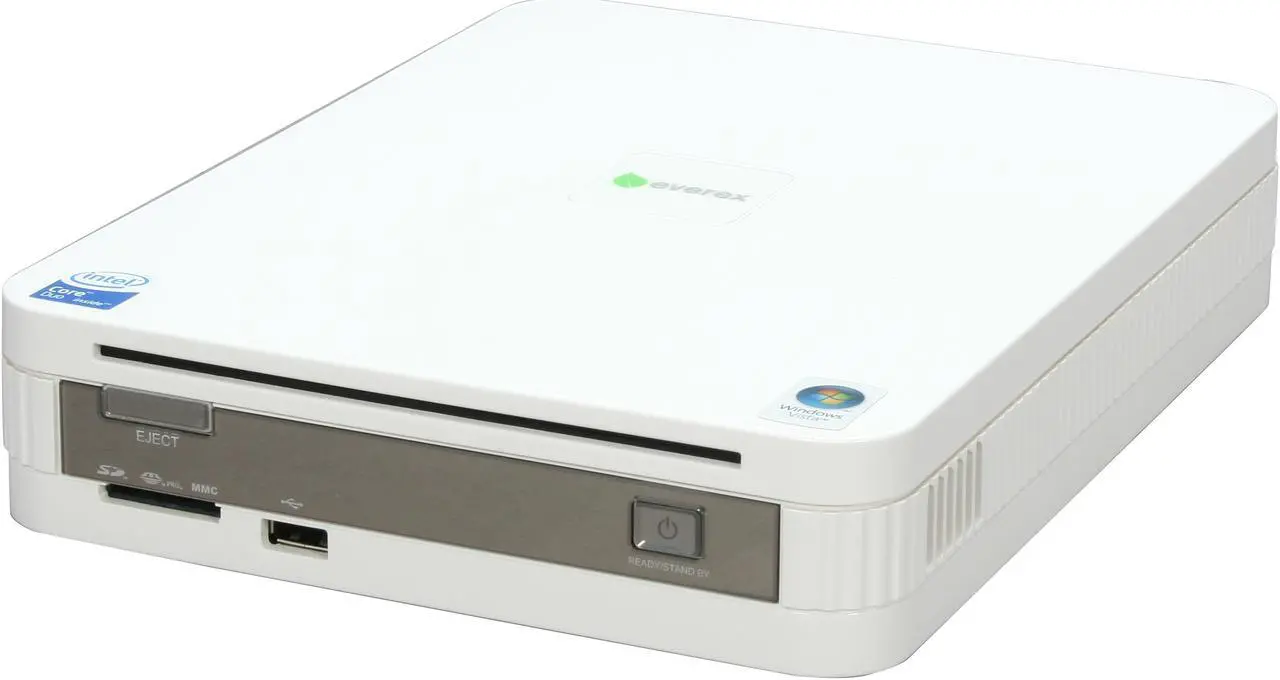 Alt view image 3 of 11 - EVEREX Desktop PC gPC mini ET2400 Intel Core Duo T2450 2GB DDR2 160GB HDD Intel GMA 950 Windows Vista Home Premium