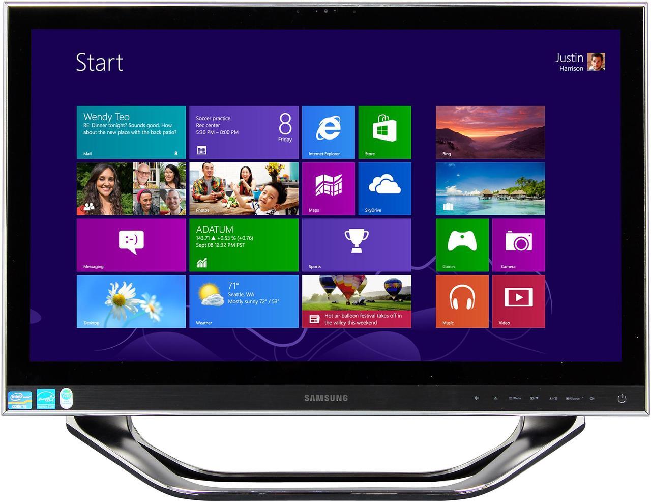 Alt view image 2 of 8 - Samsung All-in-One PC Series 7 DP700A3D-A01US Intel Core i5-3470T 6GB DDR3 1TB HDD 23.6" Touchscreen Windows 8 64-Bit