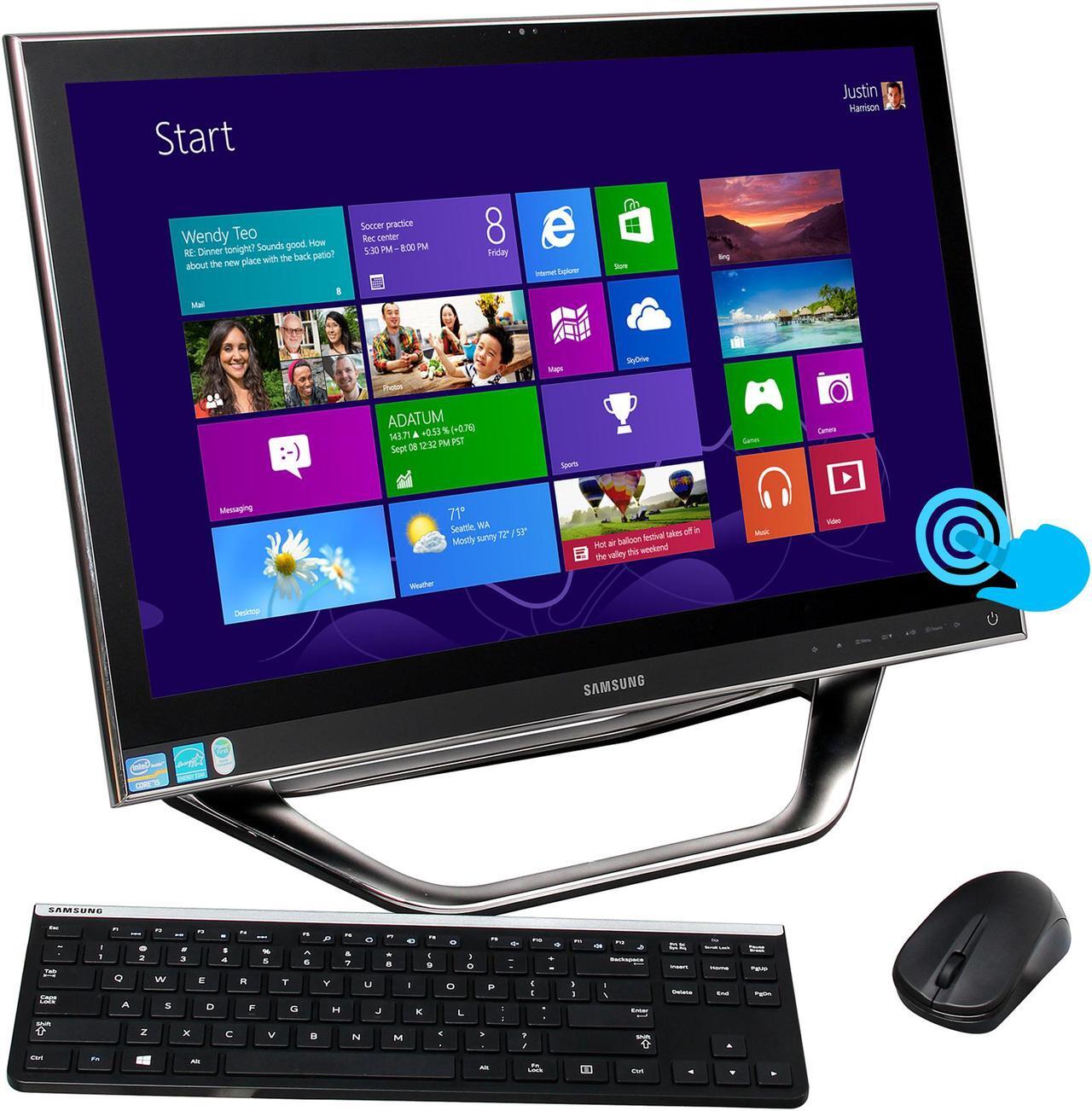 Main image of Samsung All-in-One PC Series 7 DP700A3D-A01US Intel Core i5-3470T 6GB DDR3 1TB HDD 23.6" Touchscreen Windows 8 64-Bit