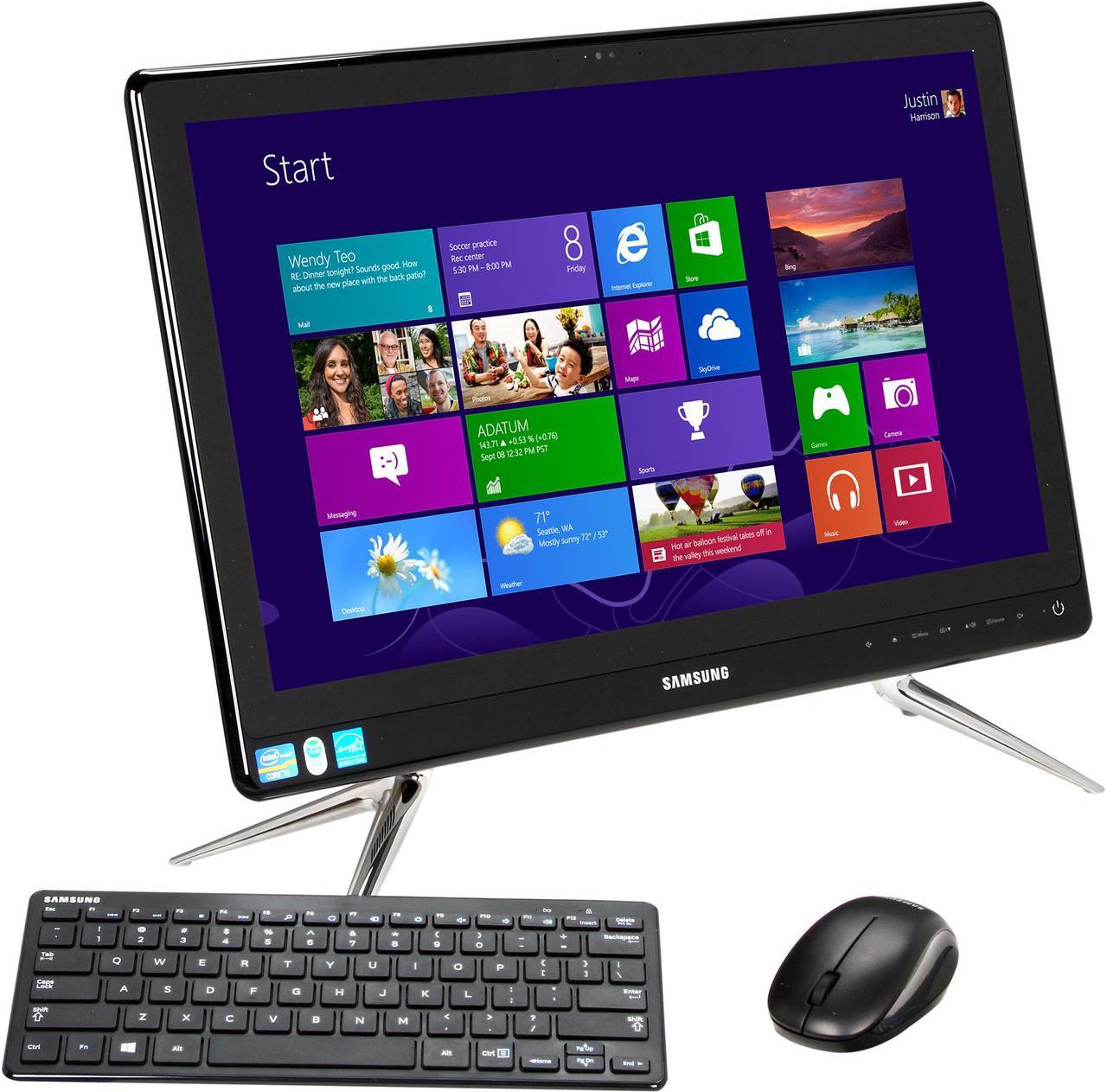 Main image of Samsung All-in-One PC (A Grade Samsung Recertified) Series 5 DP500A2D-A02UB Intel Core i3-3220T 4GB DDR3 500GB HDD 21.5" Touchscreen Windows 8 64-Bit