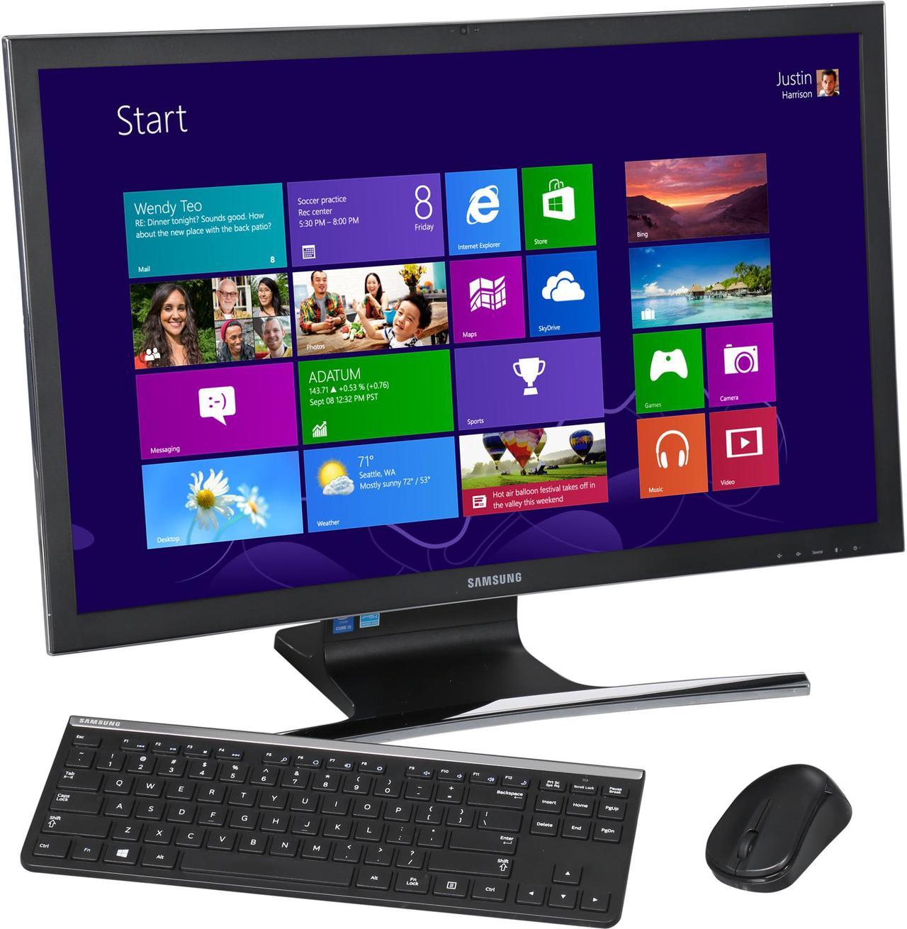 Samsung All-in-One PC ATIV One 7 Curved DP700A7K-K01US Intel Core i5-5200U 8 GB DDR3L 1TB HDD 27" Windows 8.1 64-Bit