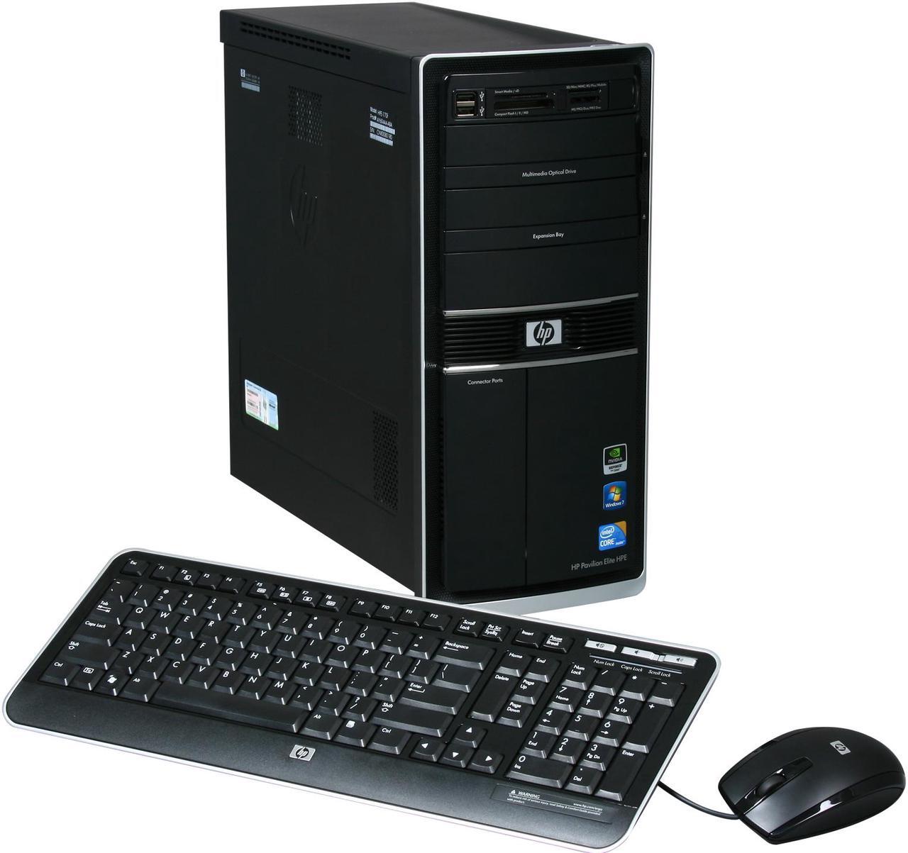 Main image of HP Desktop PC Pavilion Elite HPE-170F(AY604AA#ABA) Intel Core i7-920 9GB DDR3 1TB HDD NVIDIA GeForce GTX 260 Windows 7 Home Premium 64-bit