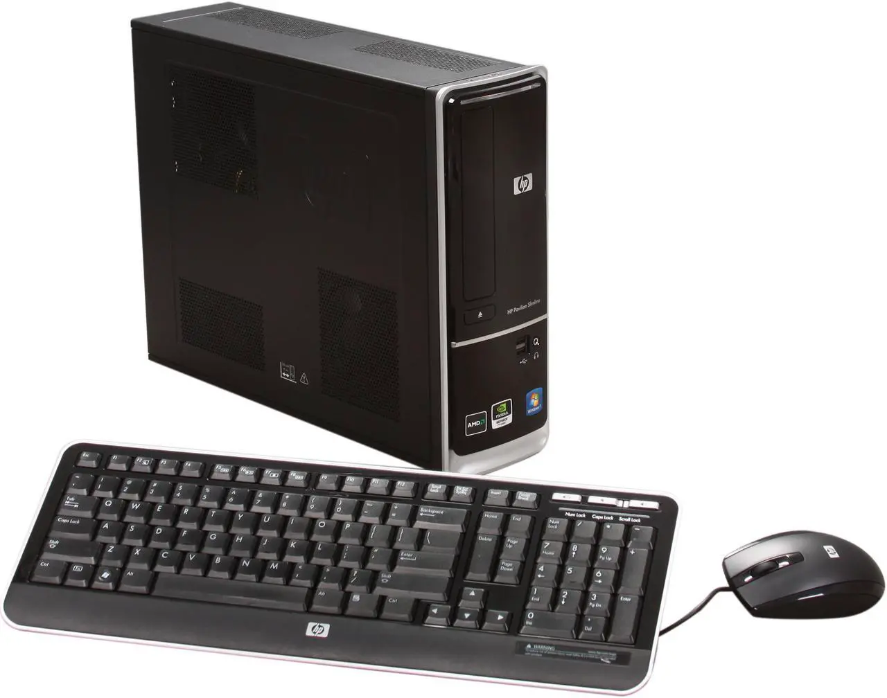 Open Box: HP Desktop PC Pavilion Slimline S5503W (BQ464AAR#ABA) AMD - View #8