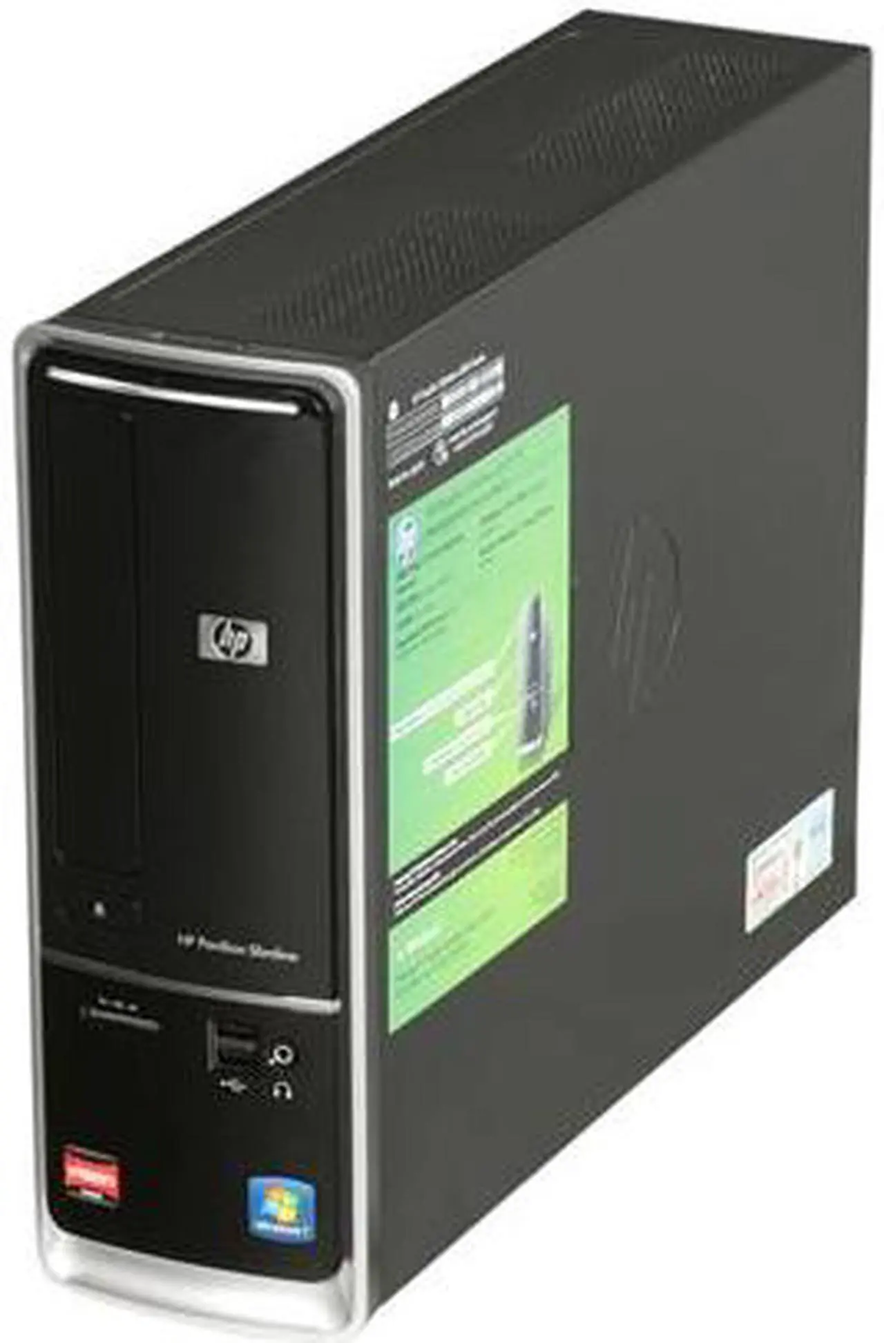 Alt view image 3 of 6 - HP Desktop PC Pavilion Slimline S5610F (BM413AA#ABA) AMD Athlon II X2 250 3GB DDR3 640GB HDD ATI Radeon 3000 IGP Windows 7 Home Premium 64-bit