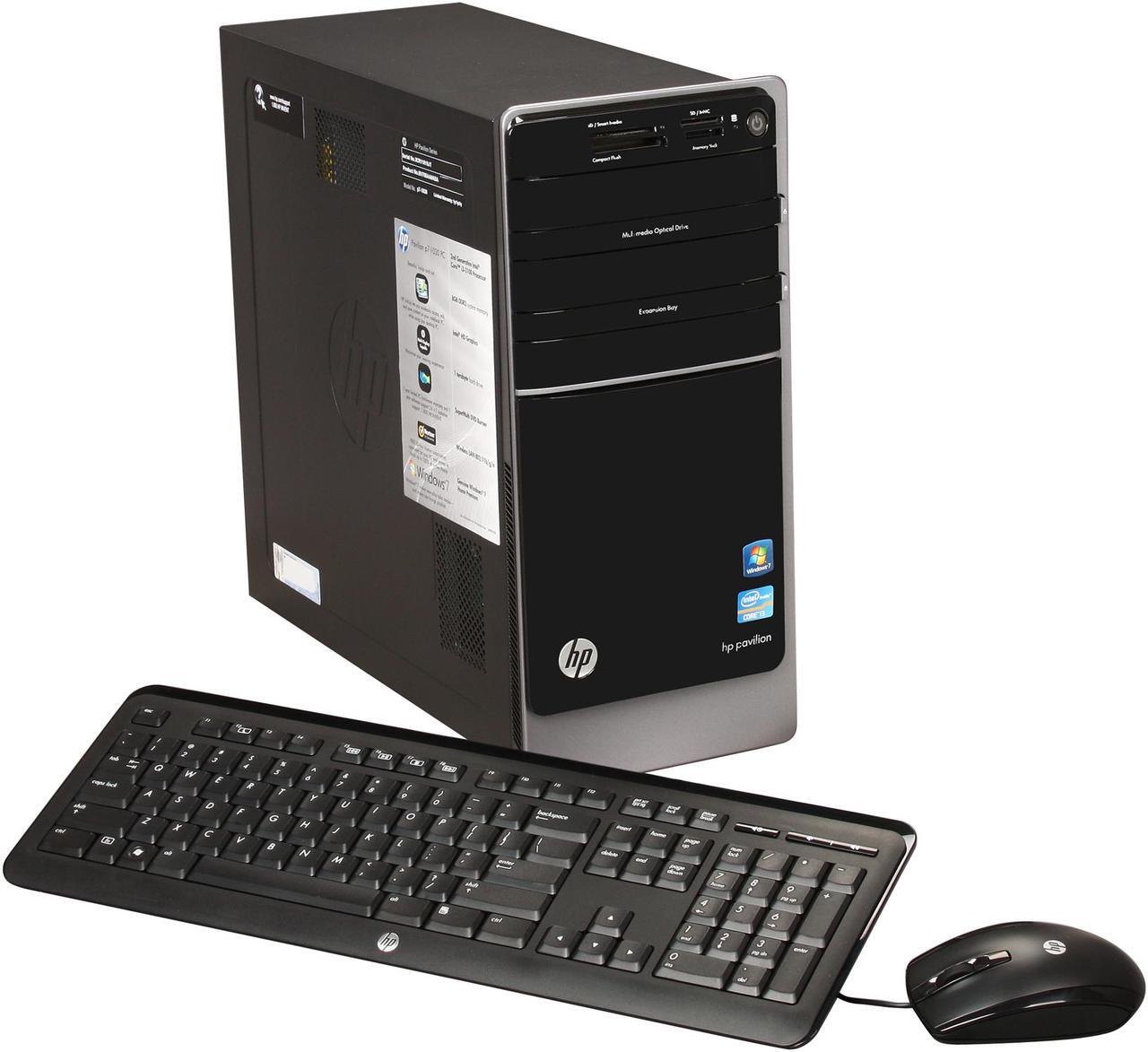 Main image of HP Desktop PC Pavilion p7-1030 (BV705AA#ABA) Intel Core i3-2100 8GB DDR3 1TB HDD Intel HD Graphics Windows 7 Home Premium 64-bit
