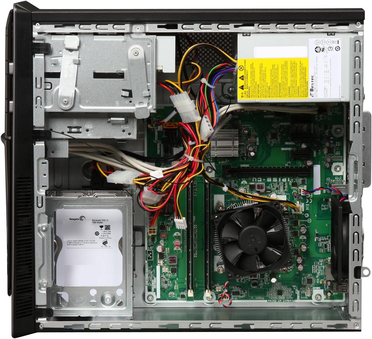 Alt view image 6 of 9 - HP Desktop PC Pavilion p7-1030 (BV705AA#ABA) Intel Core i3-2100 8GB DDR3 1TB HDD Intel HD Graphics Windows 7 Home Premium 64-bit