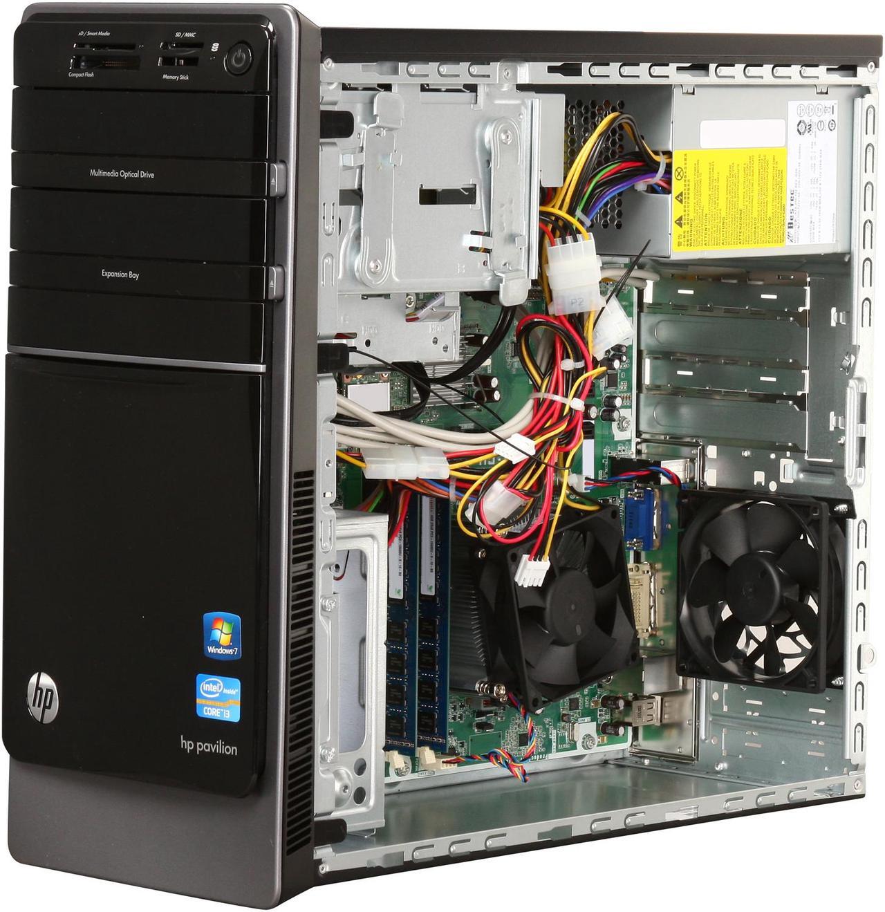 Alt view image 7 of 9 - HP Desktop PC Pavilion p7-1030 (BV705AA#ABA) Intel Core i3-2100 8GB DDR3 1TB HDD Intel HD Graphics Windows 7 Home Premium 64-bit