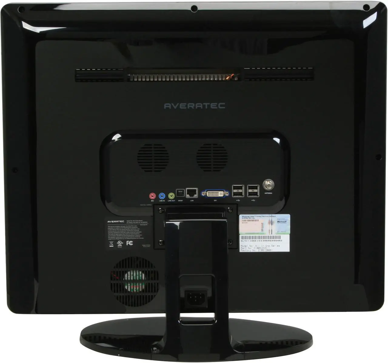 Alt view image 6 of 15 - AVERATEC Desktop PC F1 D1002UHCE-1 Intel Core 2 Duo E4600 2GB DDR2 320GB HDD 22" Windows Vista Home Premium