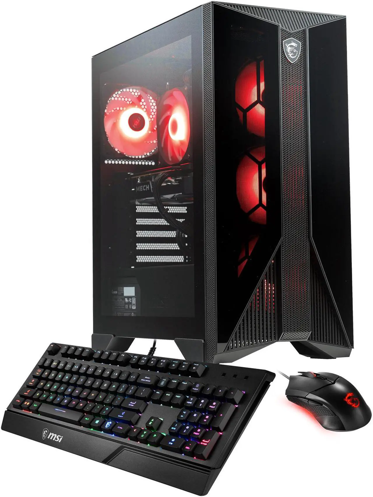 Alt view image 9 of 9 - MSI Gaming Desktop Aegis ZS 5DQ-279US AMD Ryzen 7 5700G 16GB DDR4 1TB PCIe SSD AMD Radeon RX 6600 XT Windows 11 Home 64-bit