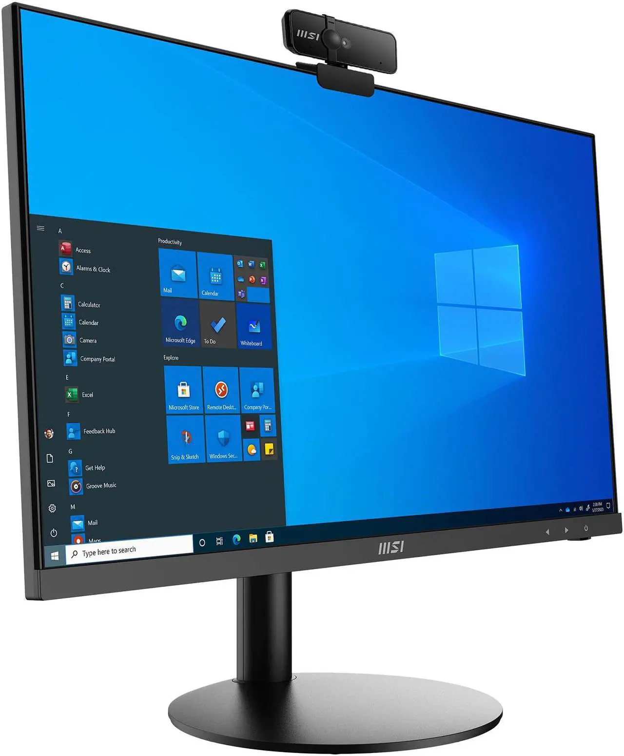 Alt view image 11 of 19 - MSI All-in-One Computer PRO AP241 11M-083US Intel Core i5-11400 8GB DDR4 250GB PCIe SSD 23.8" Windows 10 Home 64-bit
