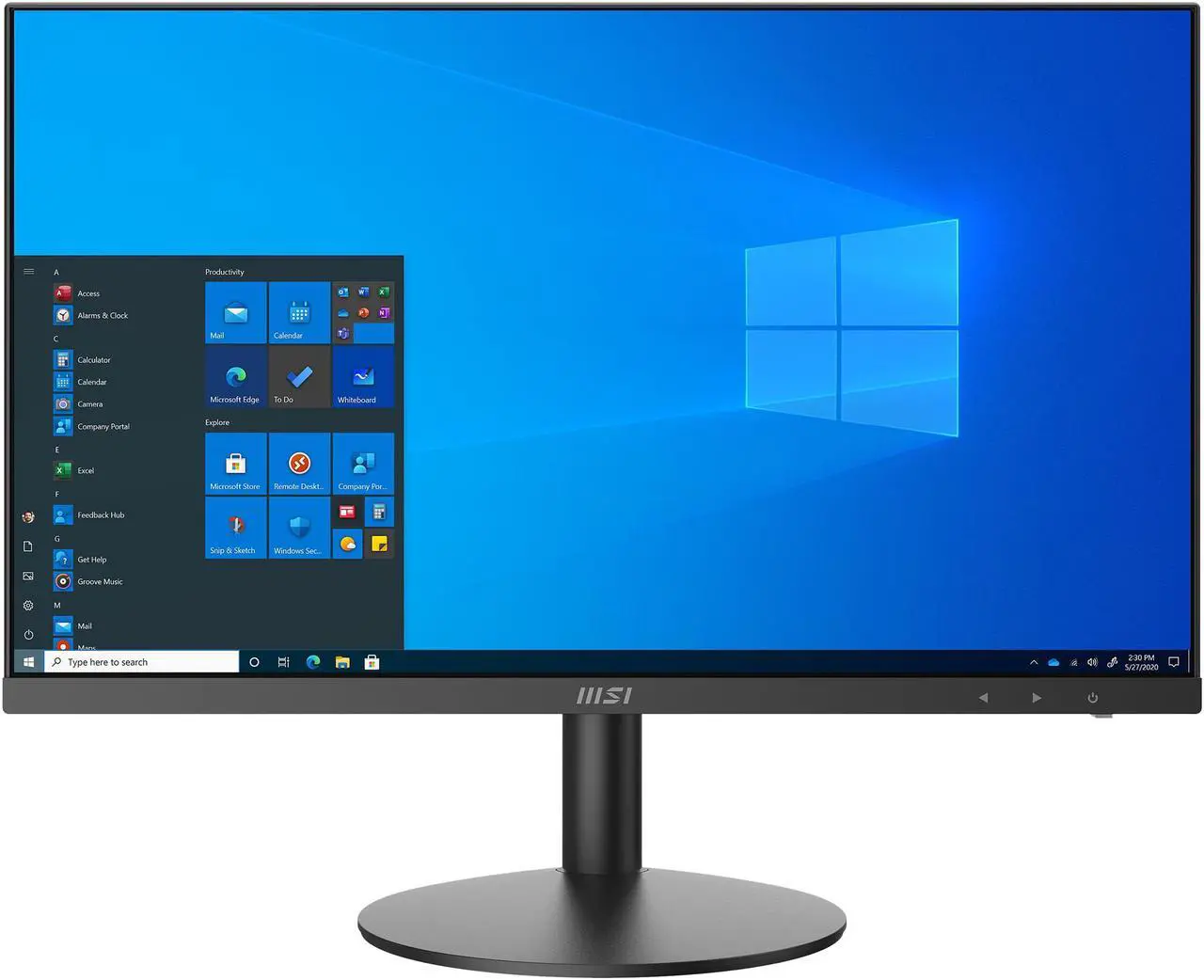 Alt view image 6 of 19 - MSI All-in-One Computer PRO AP241 11M-083US Intel Core i5-11400 8GB DDR4 250GB PCIe SSD 23.8" Windows 10 Home 64-bit